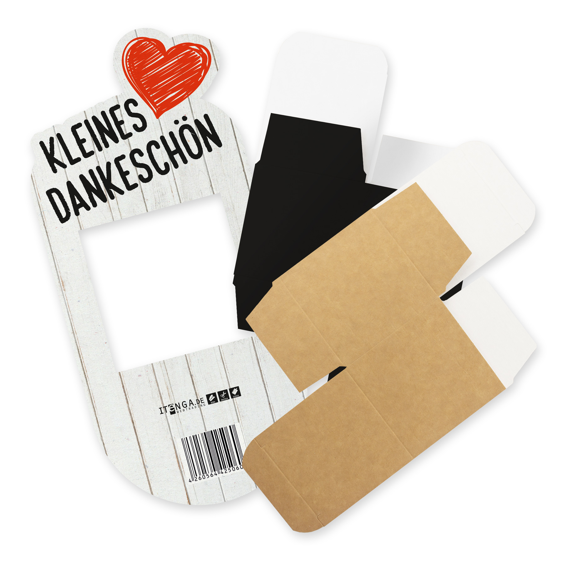 itenga Geldgeschenkverpackung Kleines Dankesch�n Herz