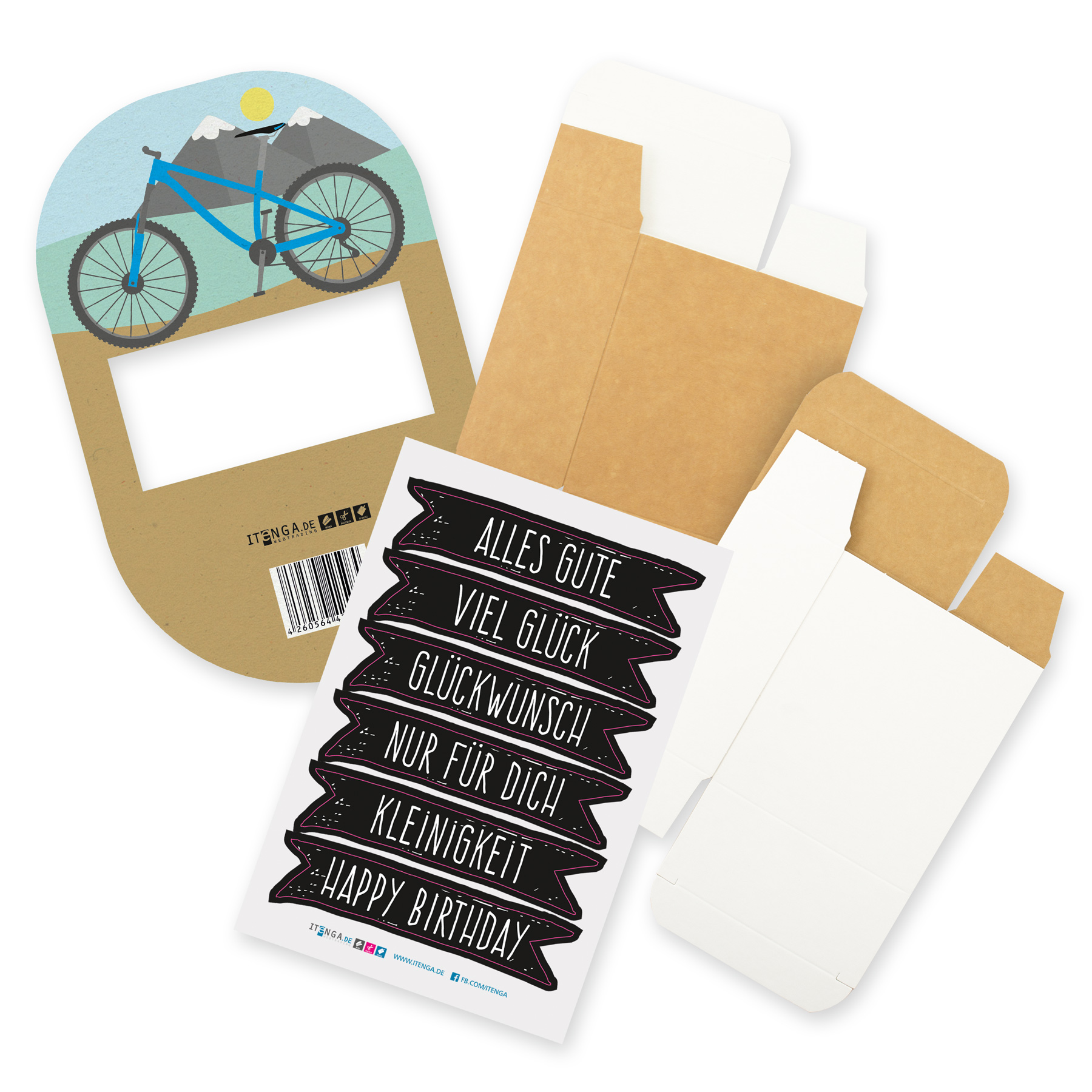 itenga Geldgeschenkverpackung Fahrrad Mountainbike moder...