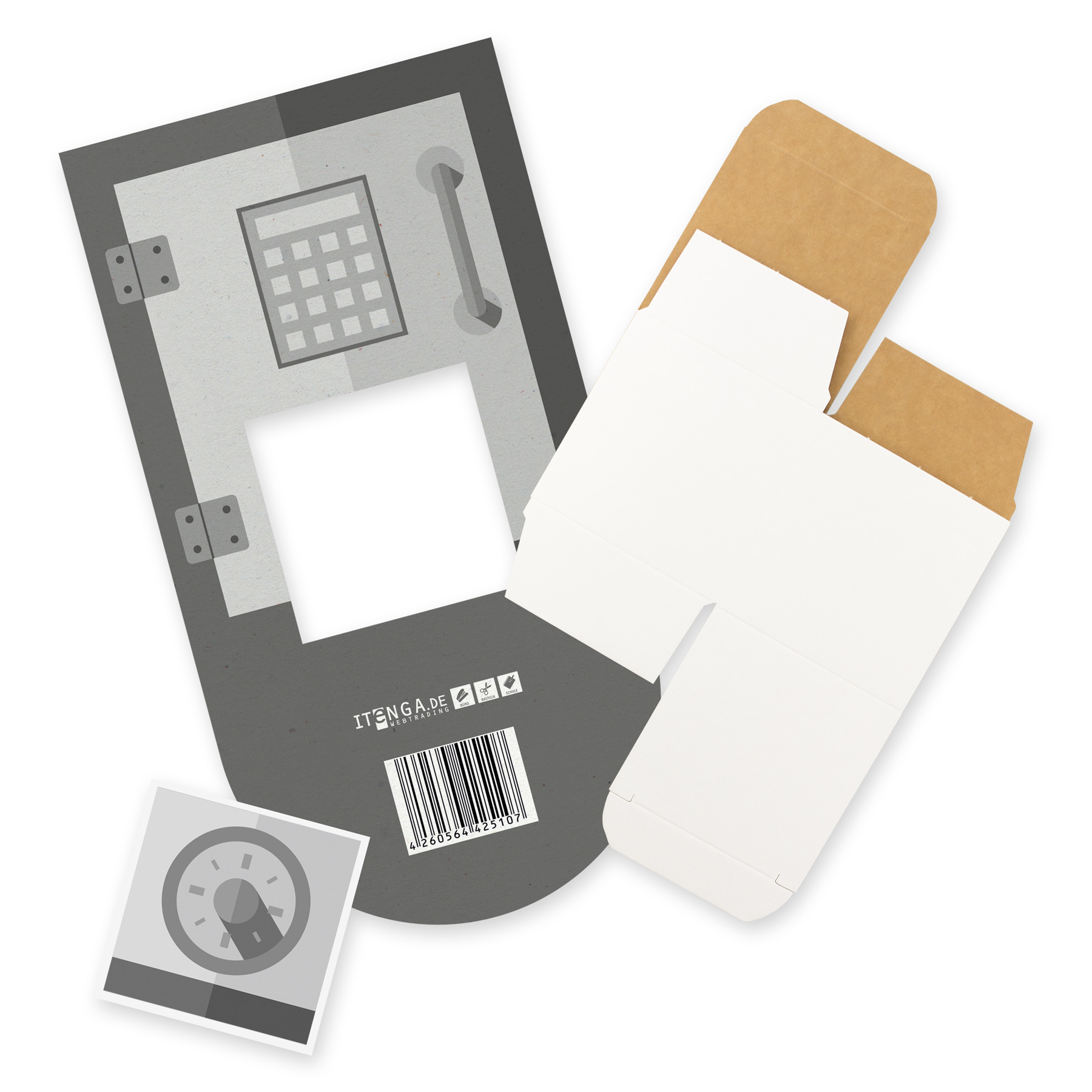 itenga Geldgeschenkverpackung Tresor Safe