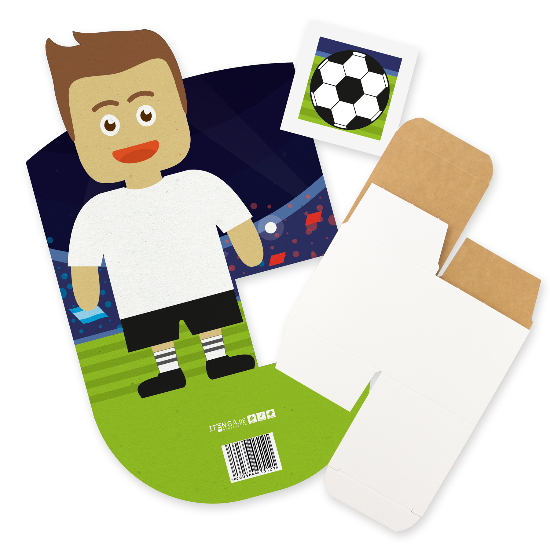 itenga Geldgeschenkverpackung Fu�baller