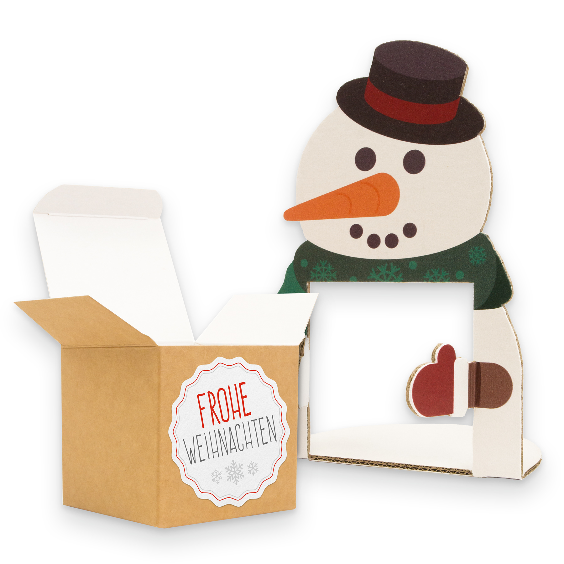 itenga Weihnachtsbande 6x Figuren zum Aufstellen + 6x Ka...