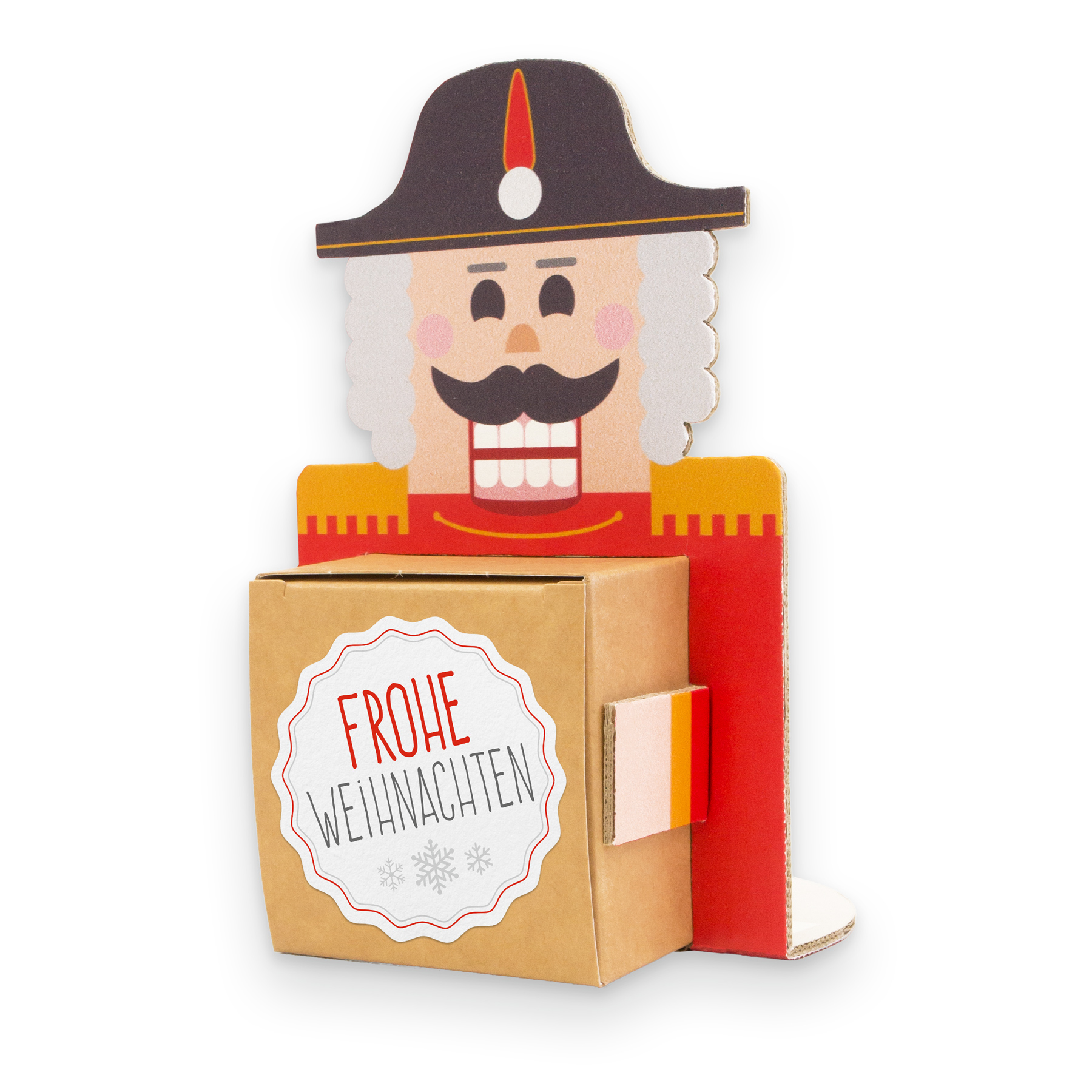 itenga Weihnachtsbande 6x Figuren zum Aufstellen + 6x Ka...