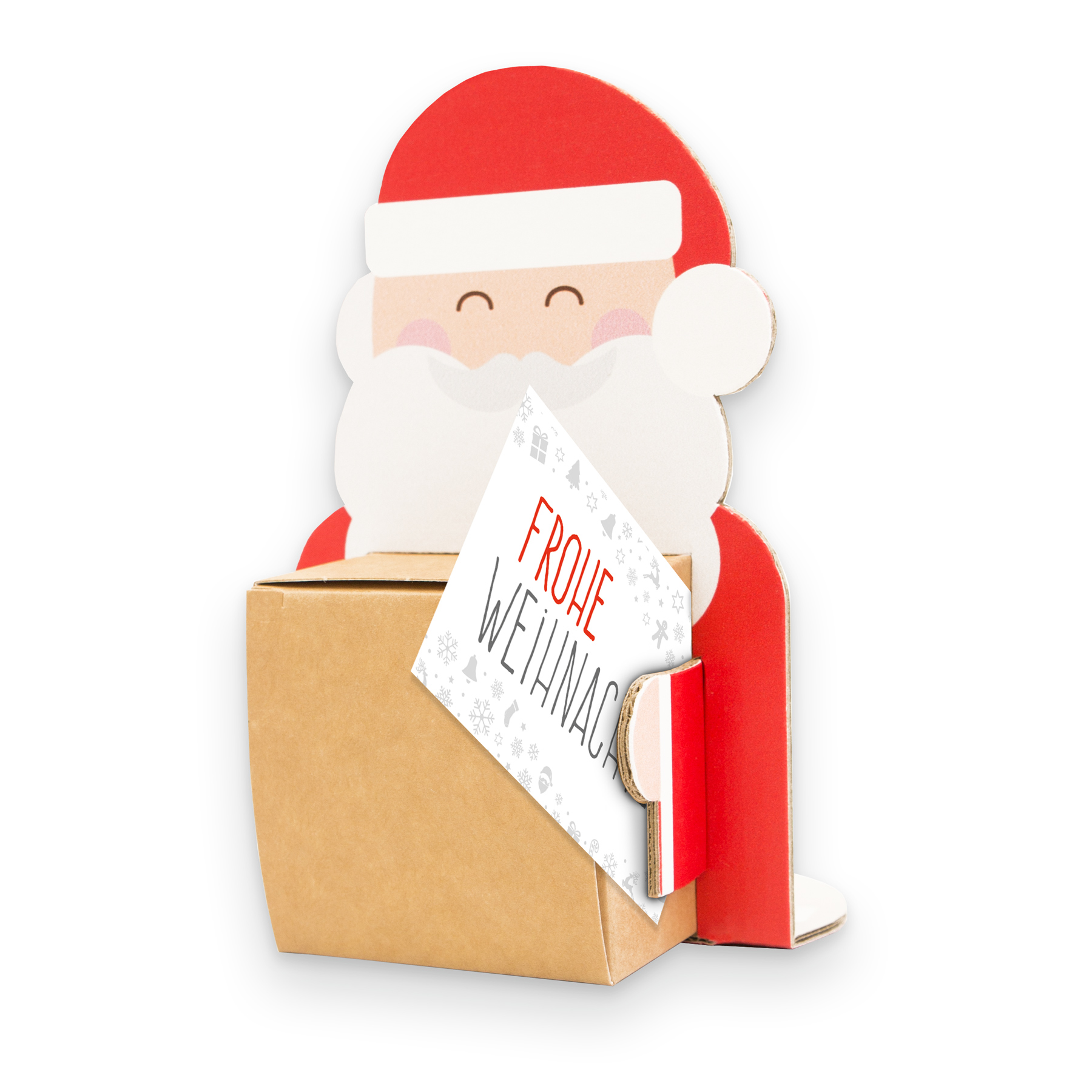 itenga Weihnachtsbande 6x Figuren zum Aufstellen + 6x Ka...