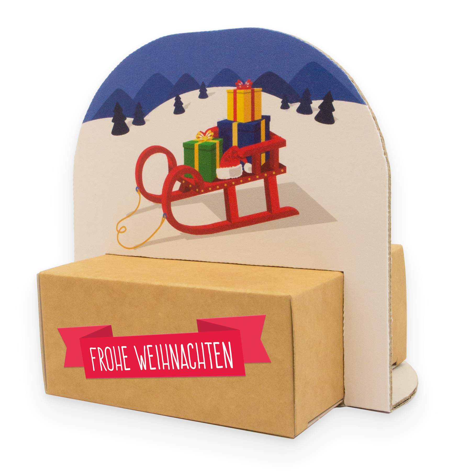 itenga Geschenkverpackung Schlitten (Motiv 35)