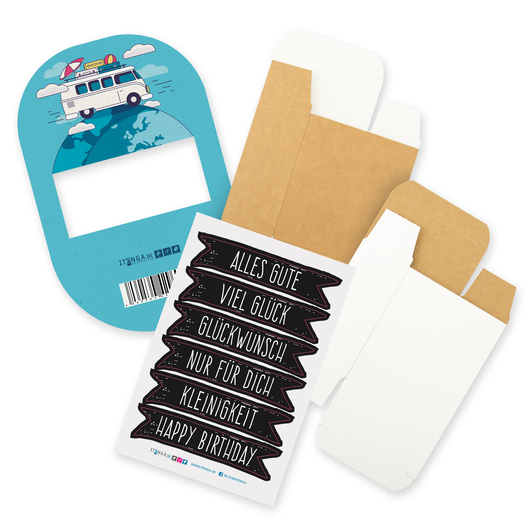 itenga Geldgeschenkverpackung Wohnmobil (Motiv 40) mit S...