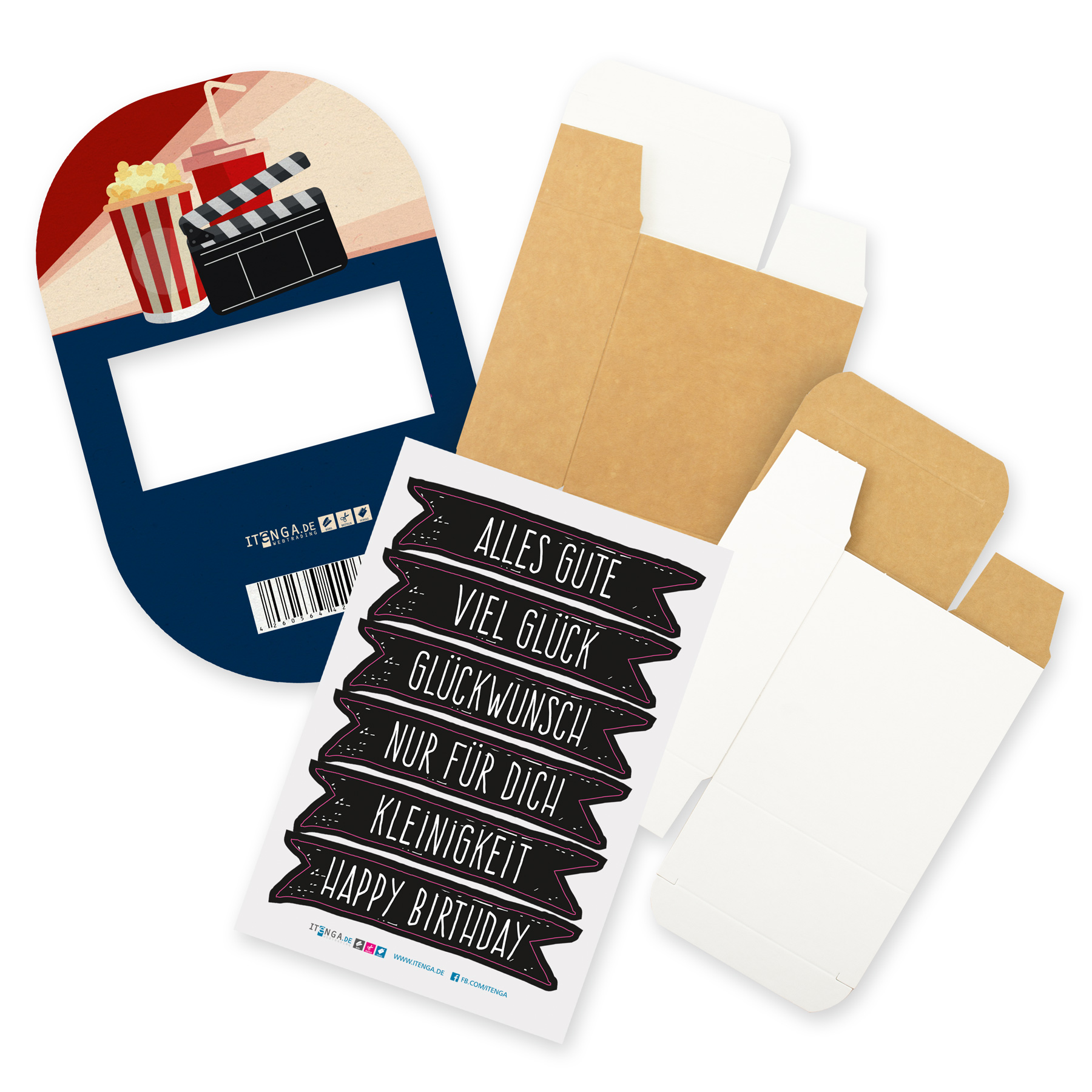 itenga Geldgeschenkverpackung Kino Film Popcorn Getr�nk ...