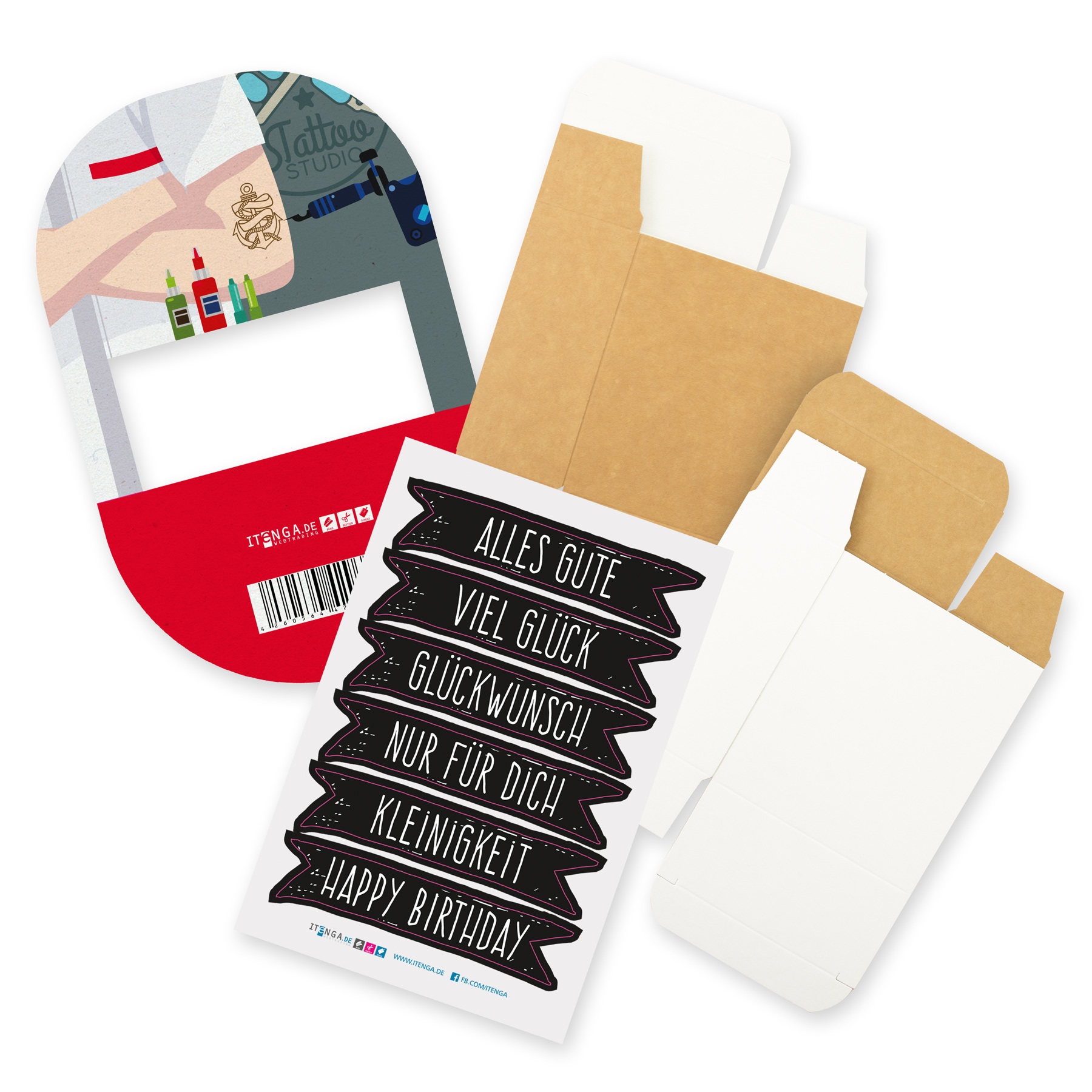 itenga Geldgeschenkverpackung Tattoo Studio Piercing K�r...