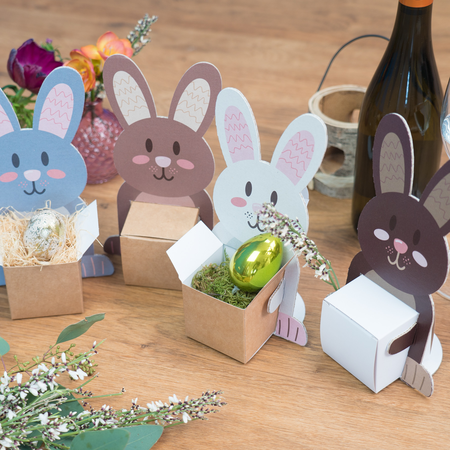 itenga Osternester Hasenbande Aufsteller W�rfel Geschenk...