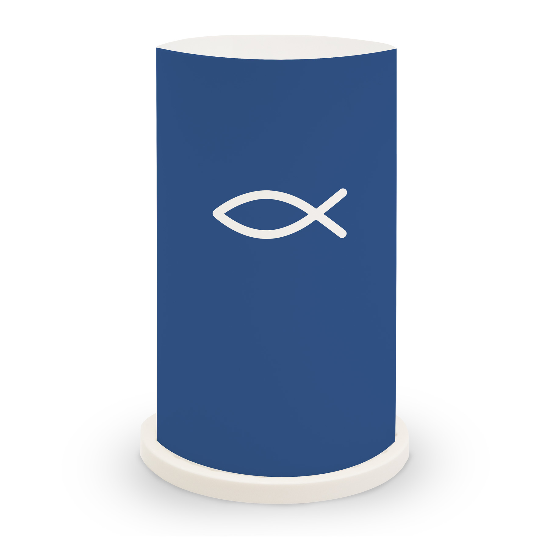 itenga Windlicht "Fisch blau" f�r Kommunion Konfirmation...