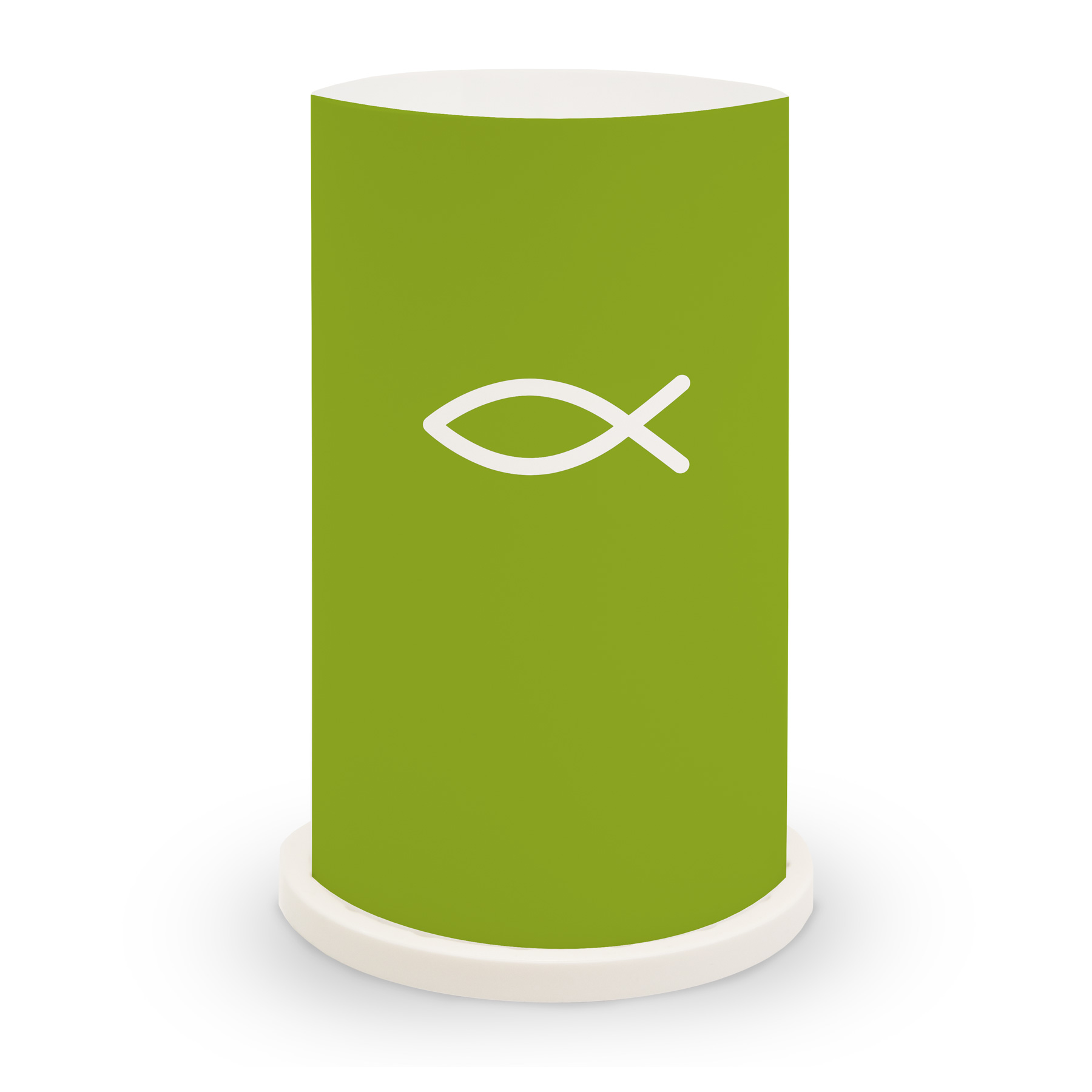 itenga Windlicht "Fisch gr�n" f�r Kommunion Konfirmation...