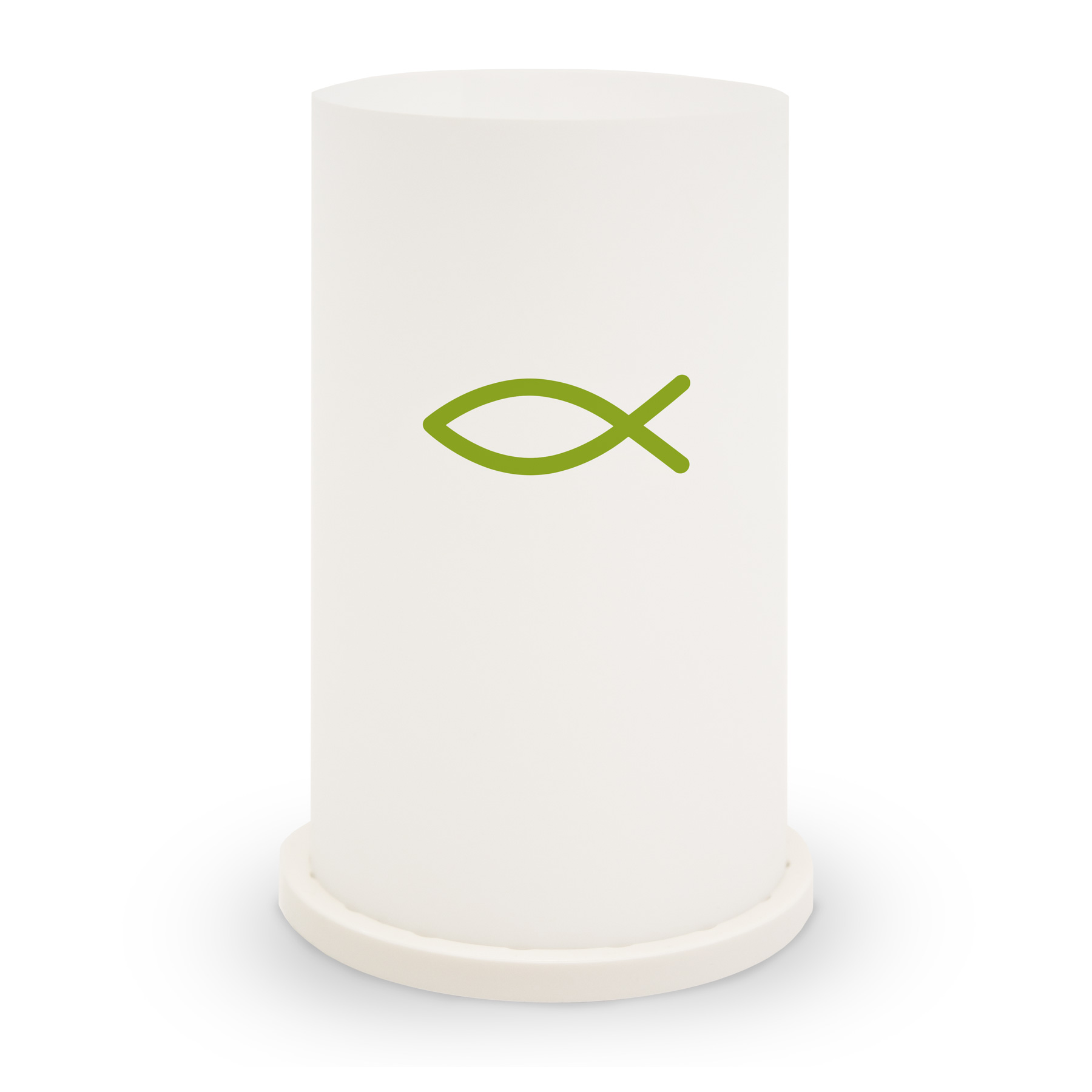 itenga Windlicht "Fisch gr�n" f�r Kommunion Konfirmation...