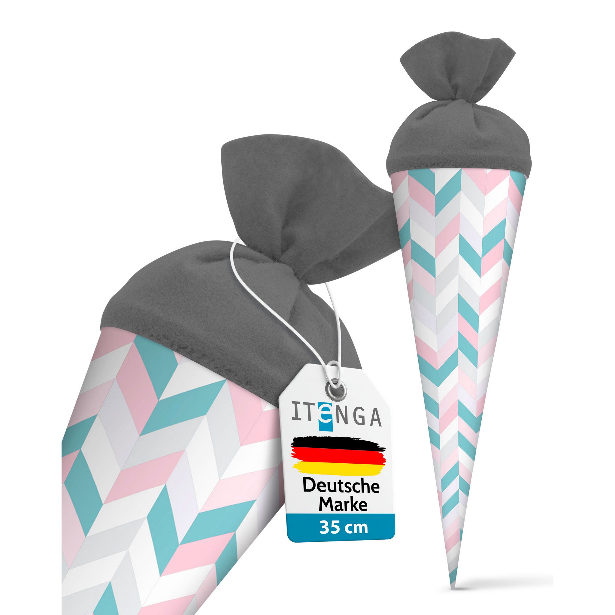 itenga Geschwister Schult�te 35cm "Muster Streifen" Past...