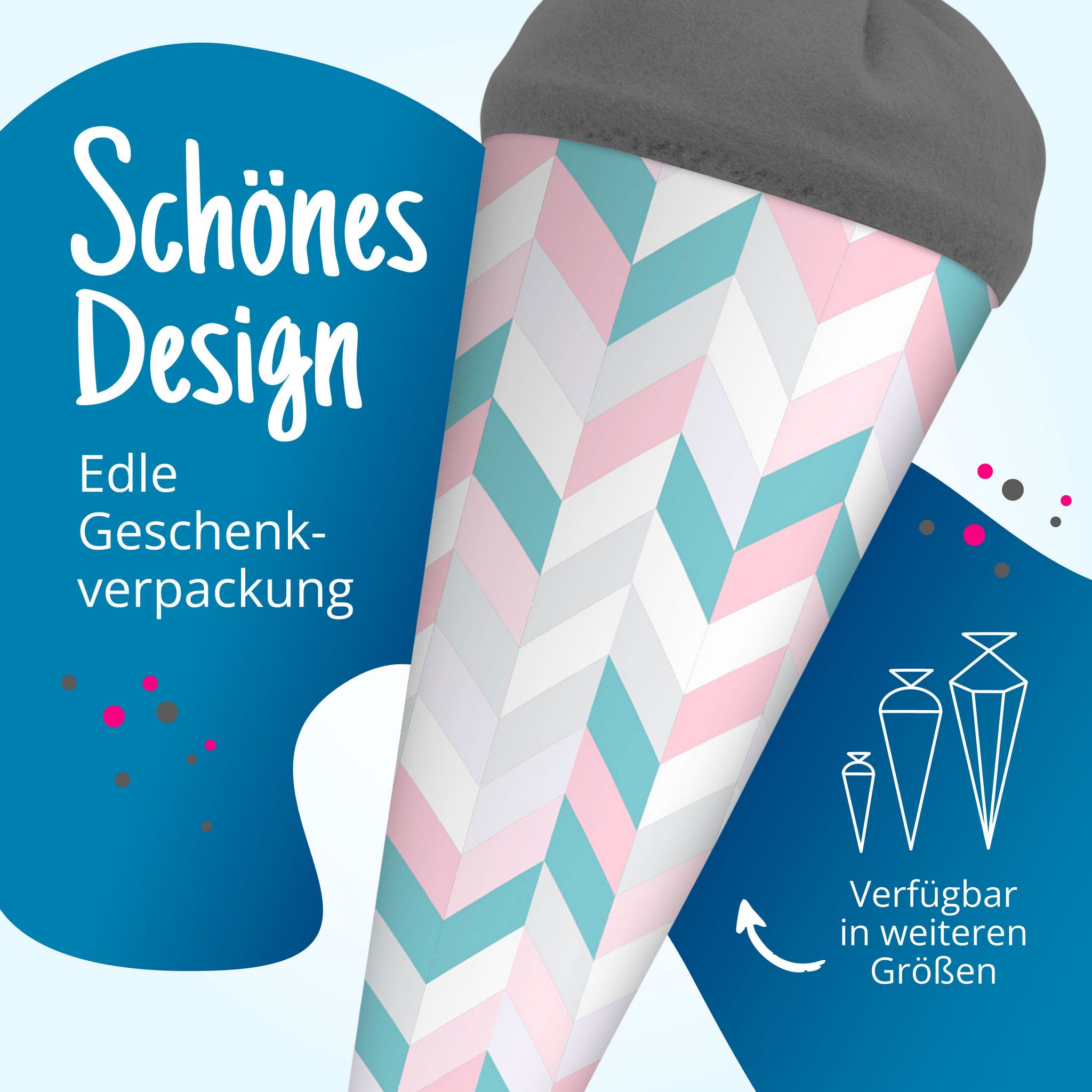 itenga Geschwister Schult�te 35cm "Muster Streifen" Past...