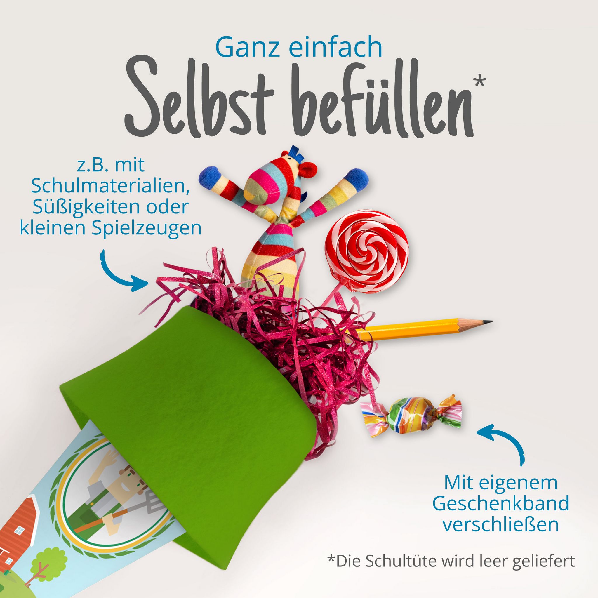 itenga Geschwister Schult�te 35cm "Bauer Traktor"
