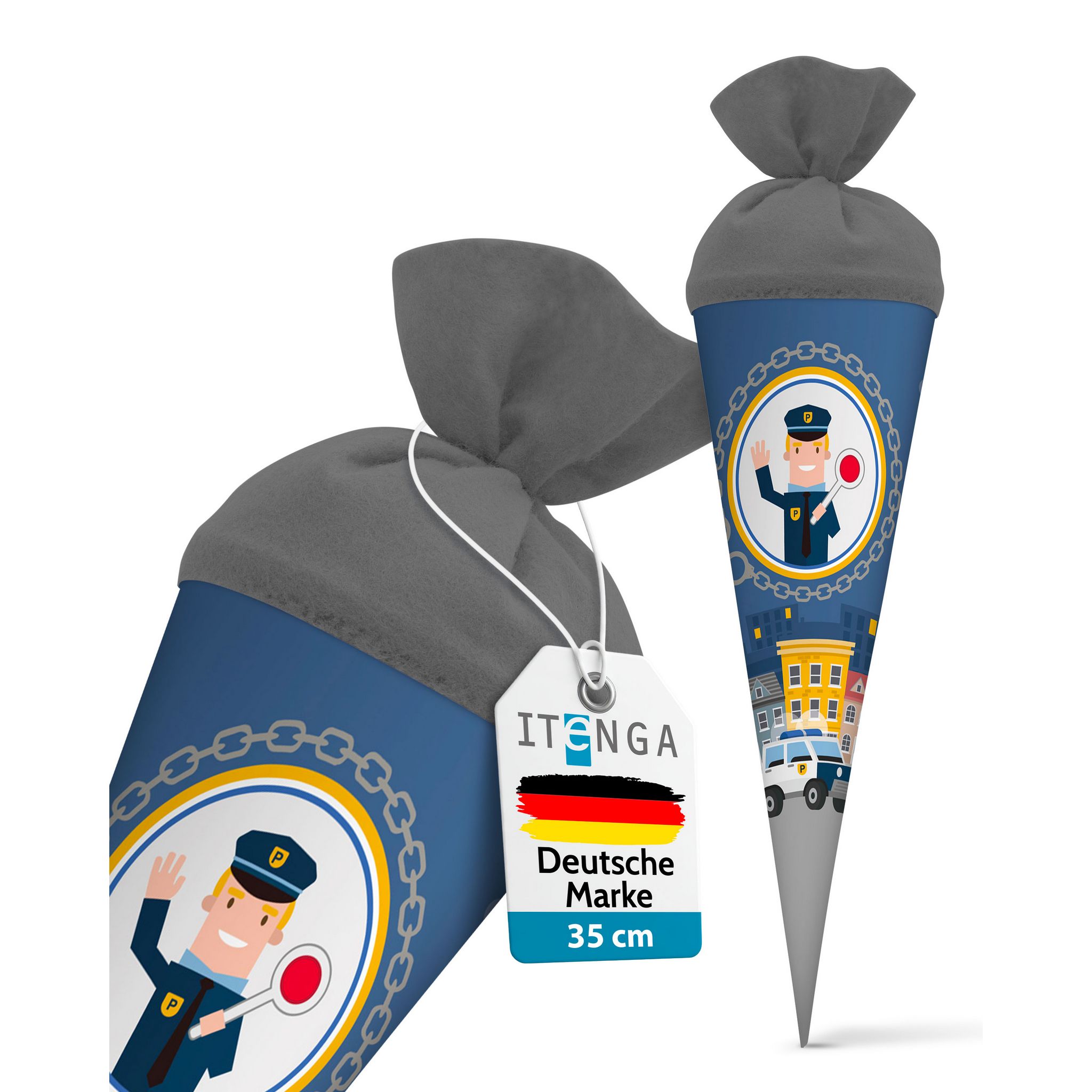 itenga Geschwister Schult�te 35cm "Polizei"