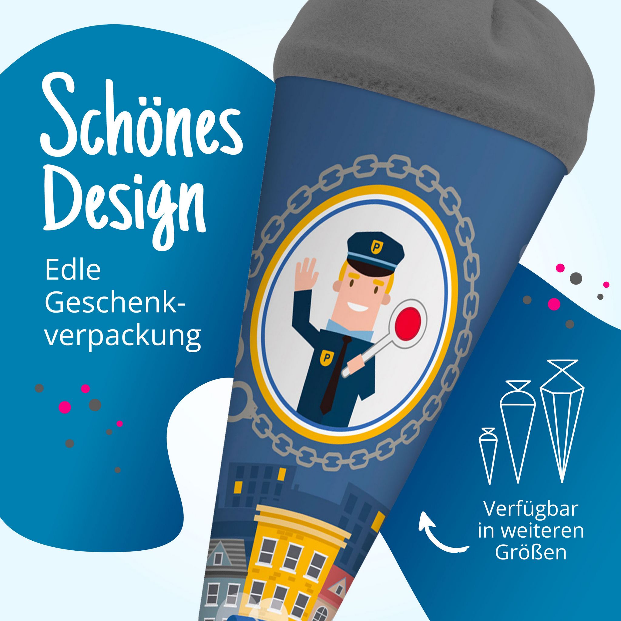 itenga Geschwister Schult�te 35cm "Polizei"