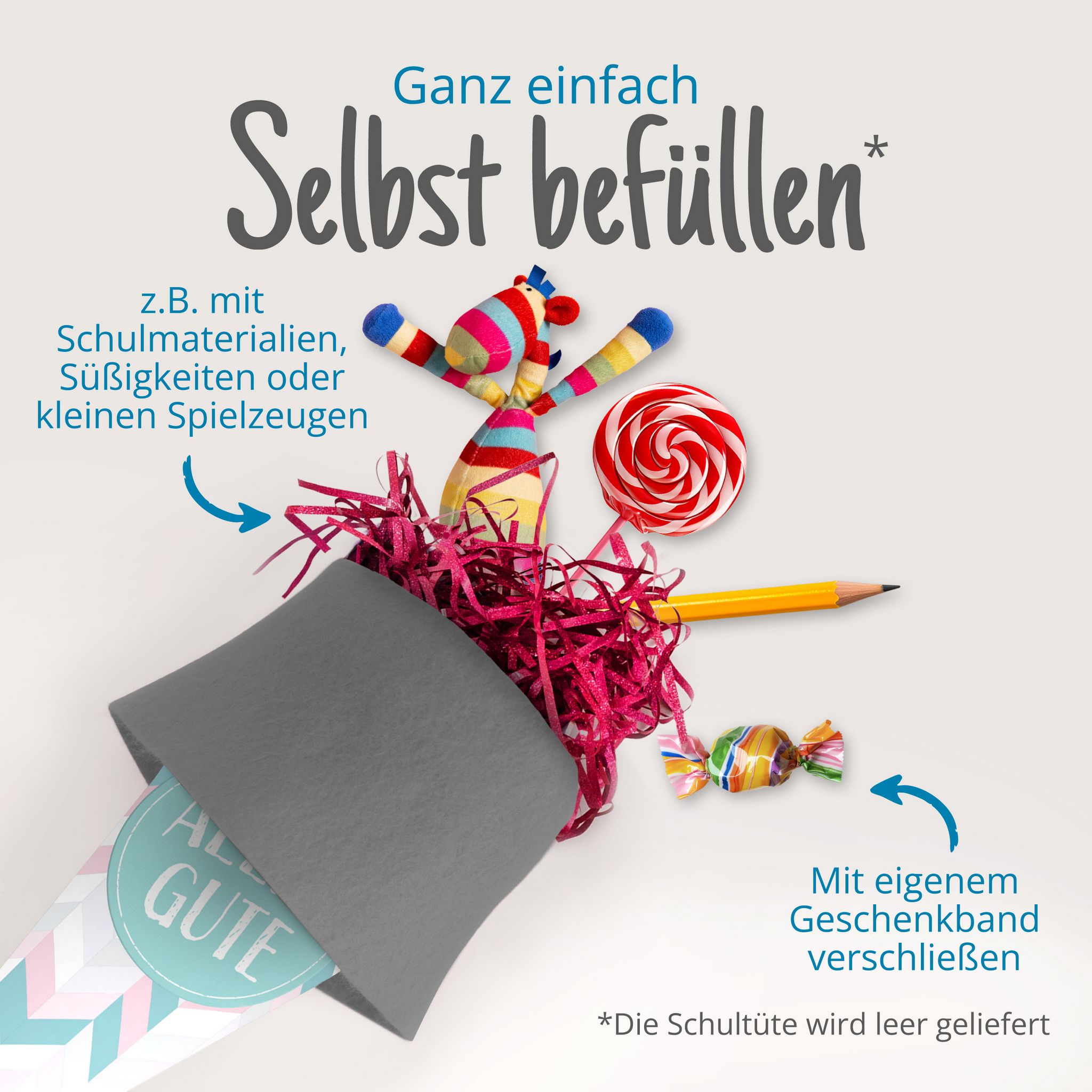itenga Geschwister Schult�te 35cm Muster Streifen ALLES ...