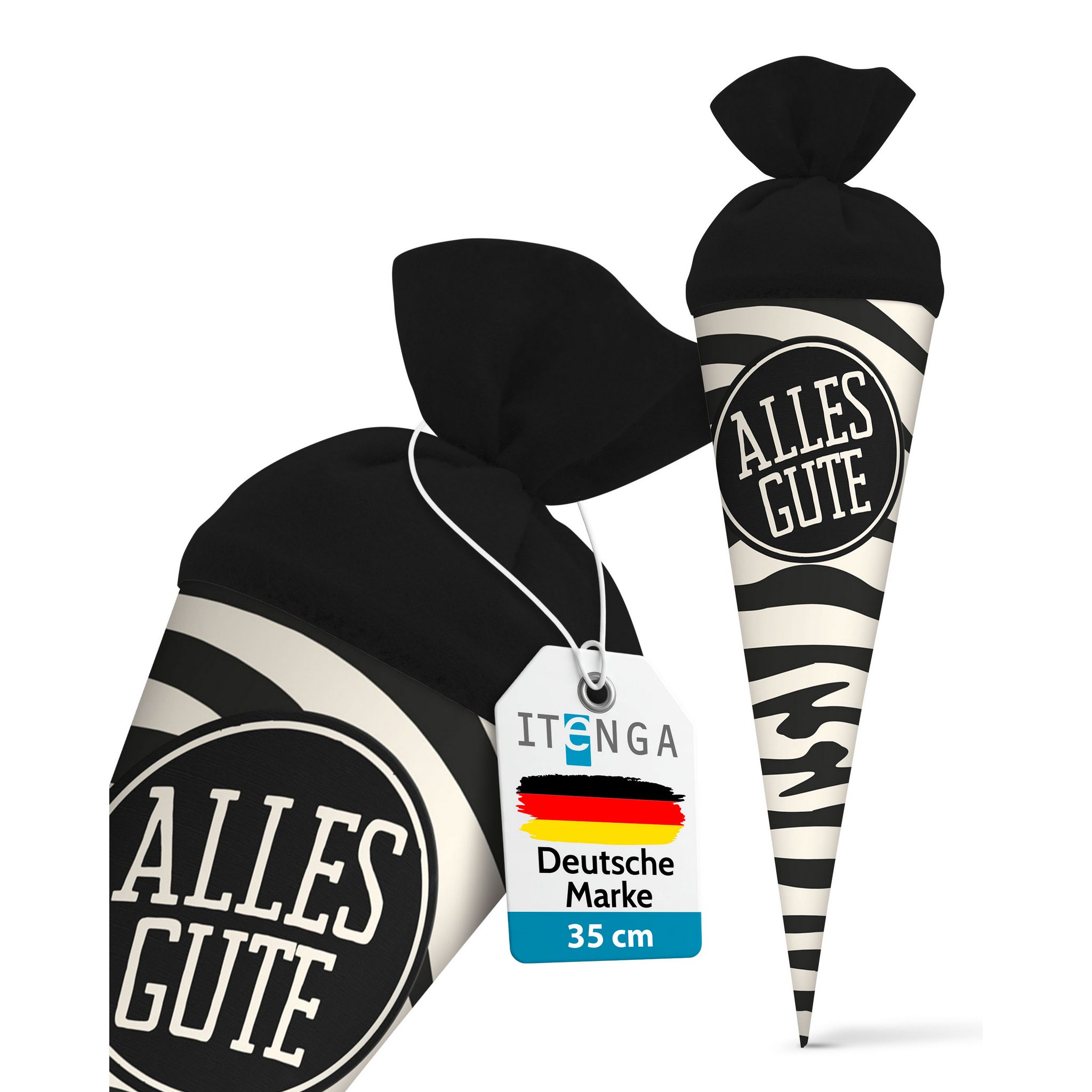 itenga Geschwister Schult�te 35cm Tiermuster Zebra ALLES...