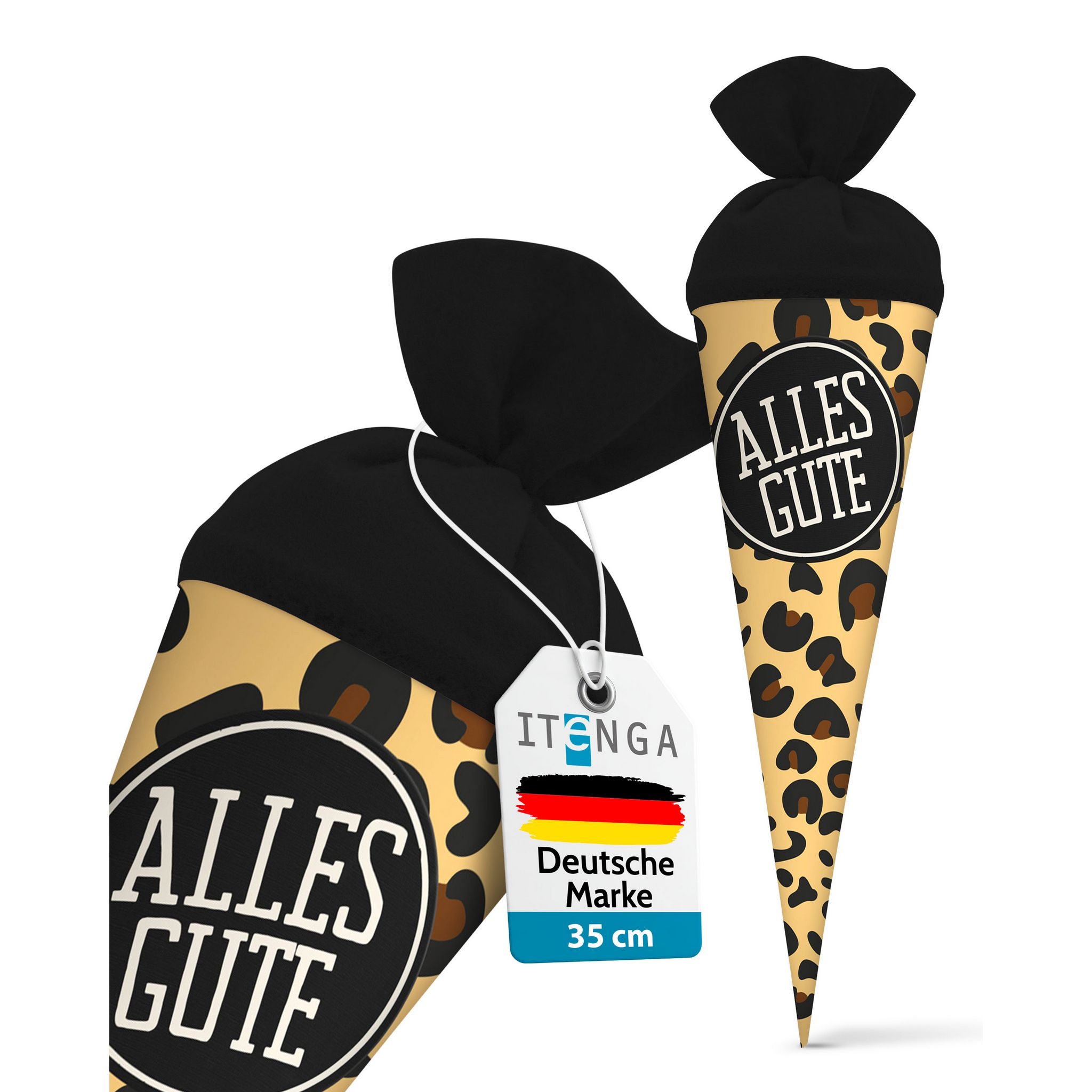 itenga Geschwister Schult�te 35cm Muster Leopard ALLES G...