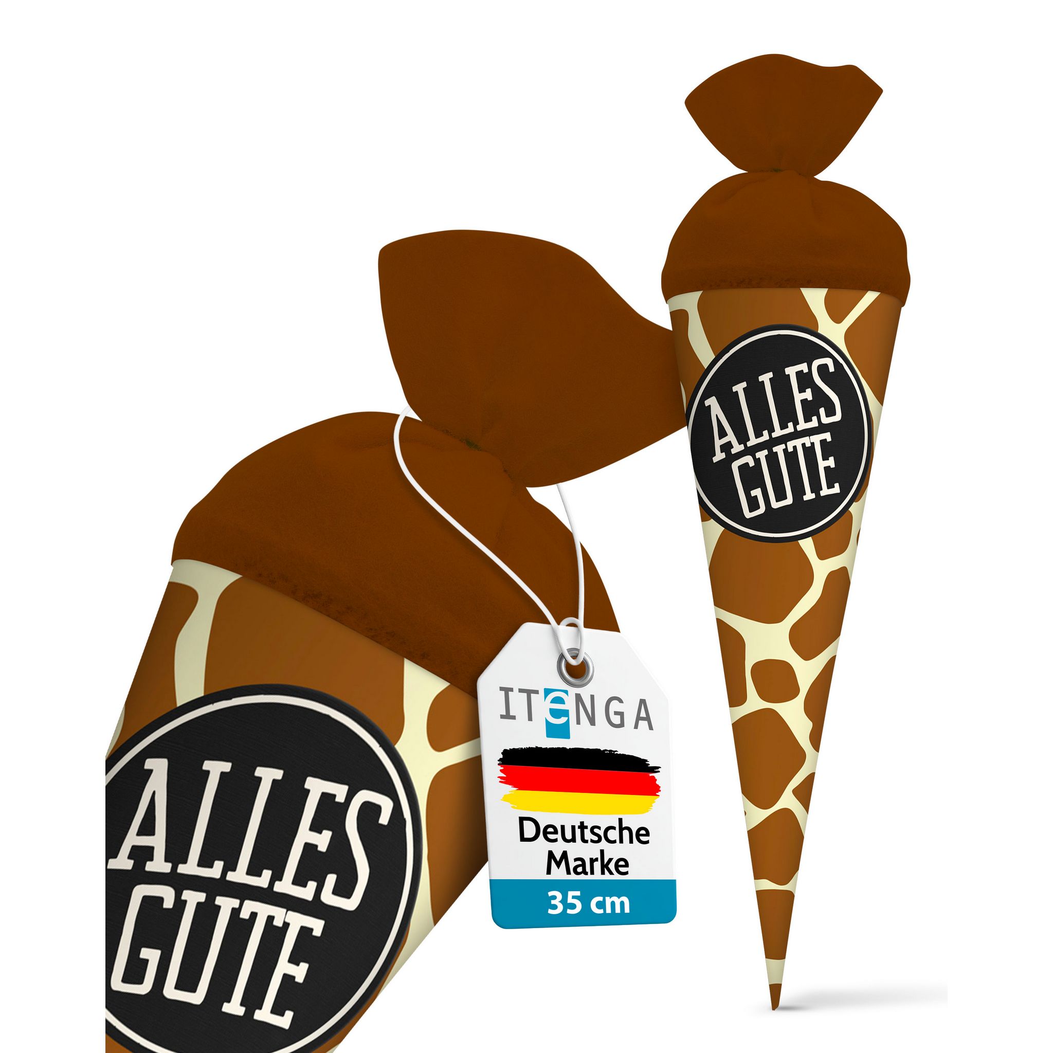 itenga Geschwister Schult�te 35cm Muster Giraffe ALLES G...