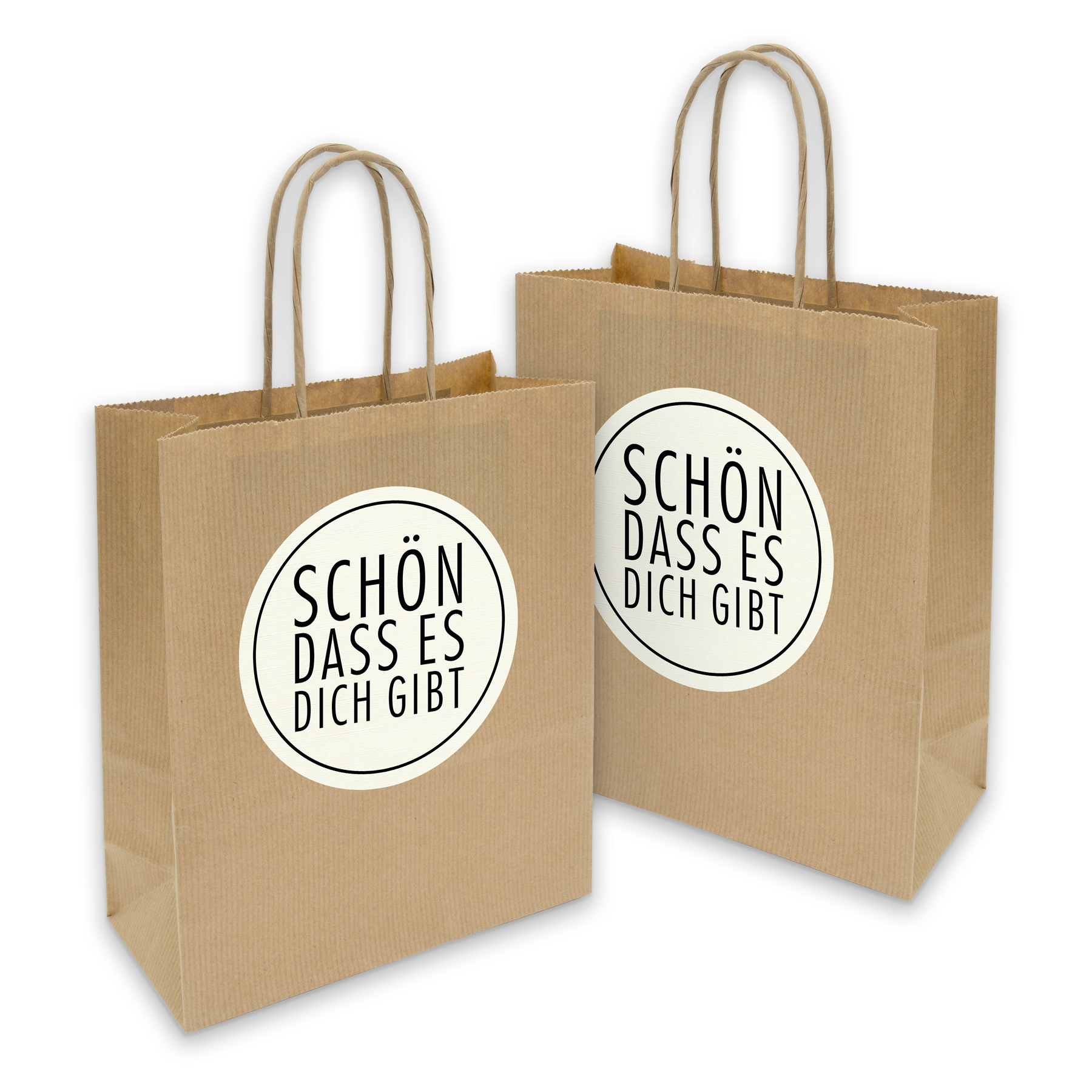 itenga 5x Geschenkt�te mit Kordel 18x8x22cm + Sticker S...
