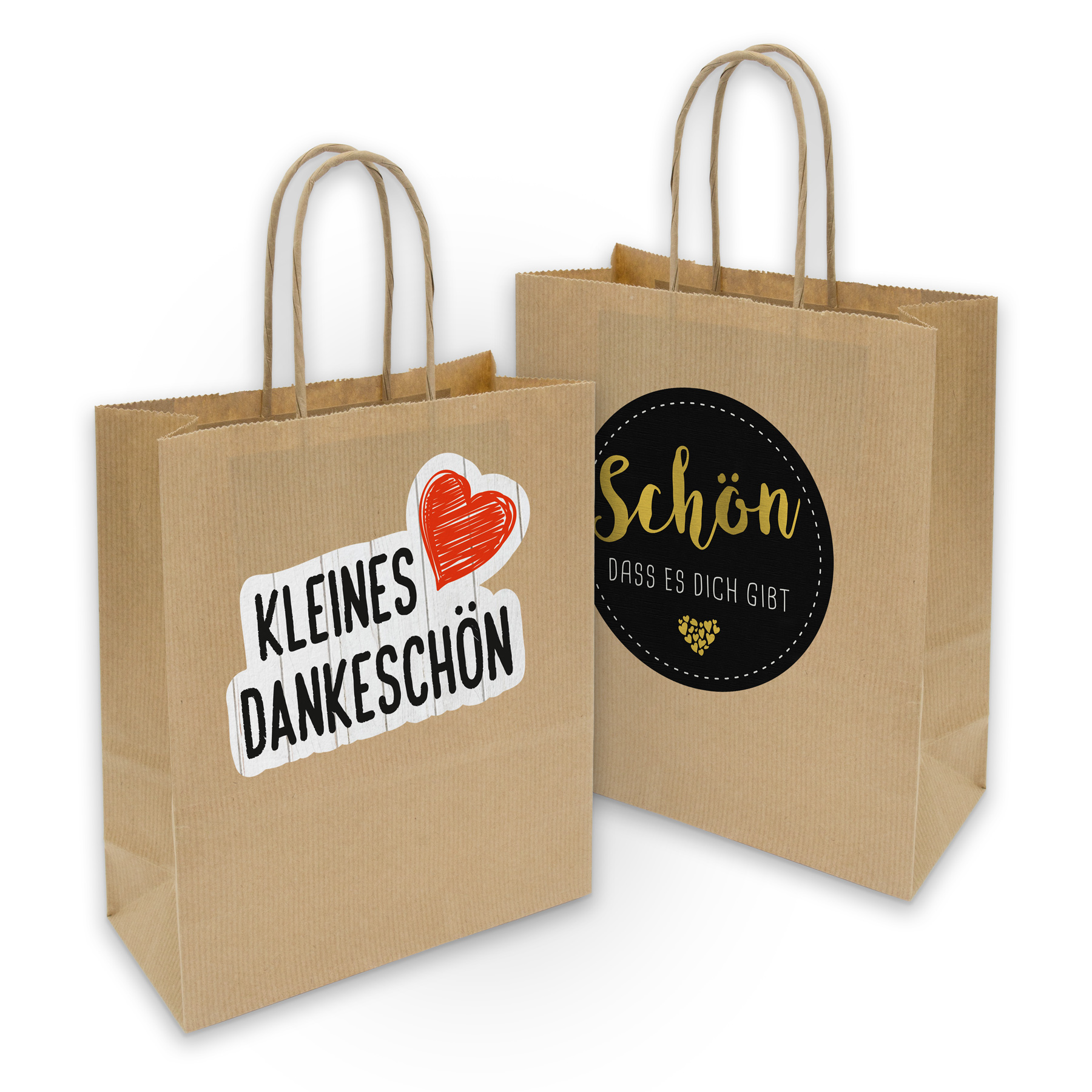 itenga 5x Geschenkt�te mit Kordel 18x8x22cm + Sticker MI...