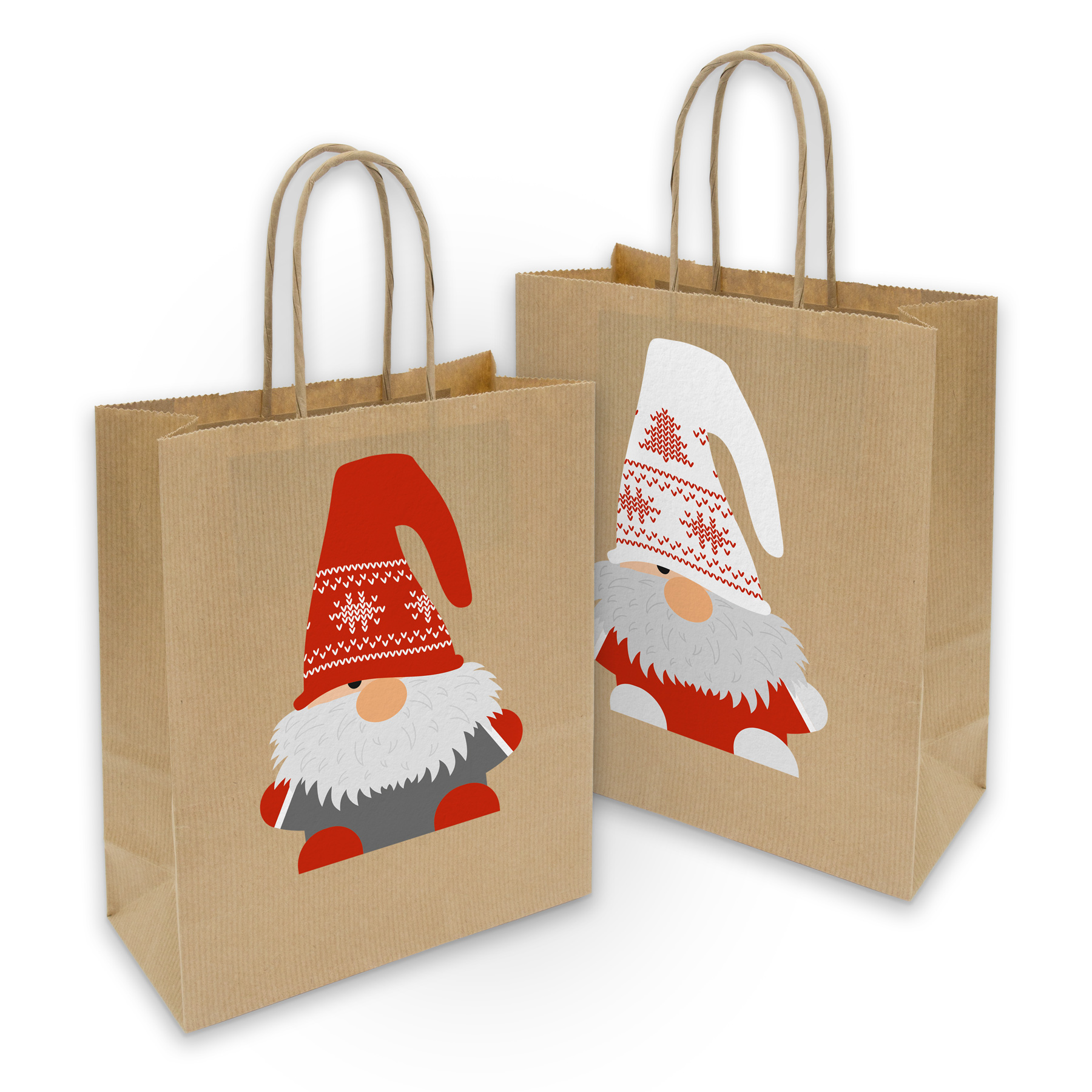 itenga 10x Geschenkt�te mit Kordel 18x8x22cm +Sticker Wi...