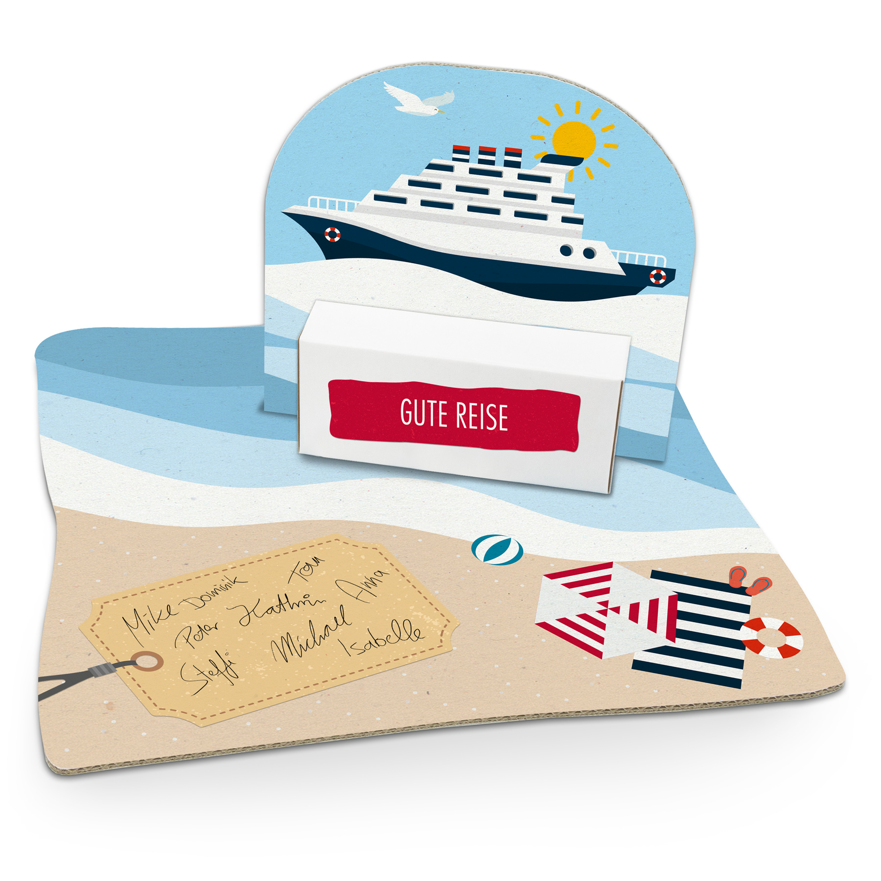 itenga Geldgeschenkverpackung Kreuzfahrtschiff (Motiv 48...