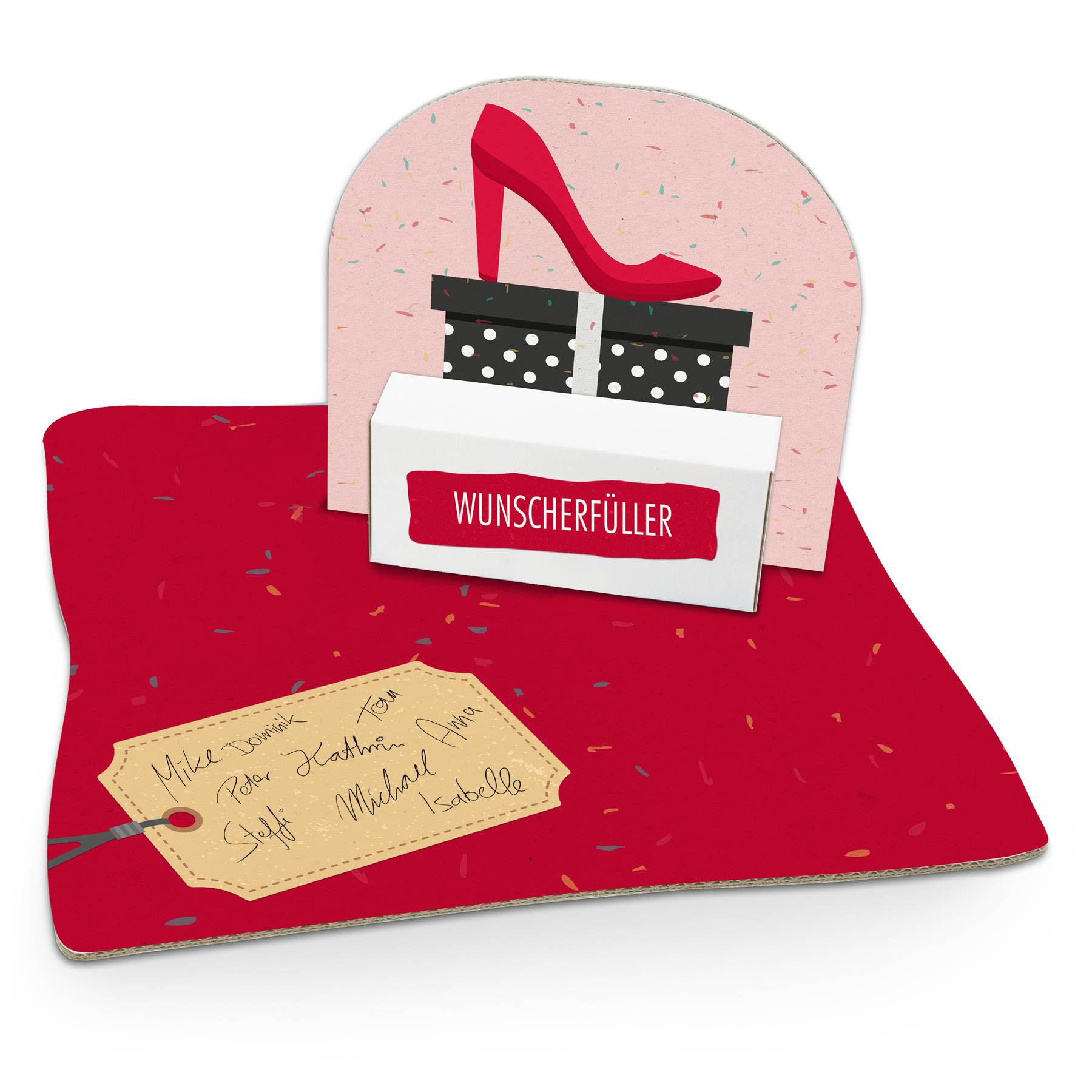 itenga Geldgeschenkverpackung Schuh High Heel (Motiv 51)...