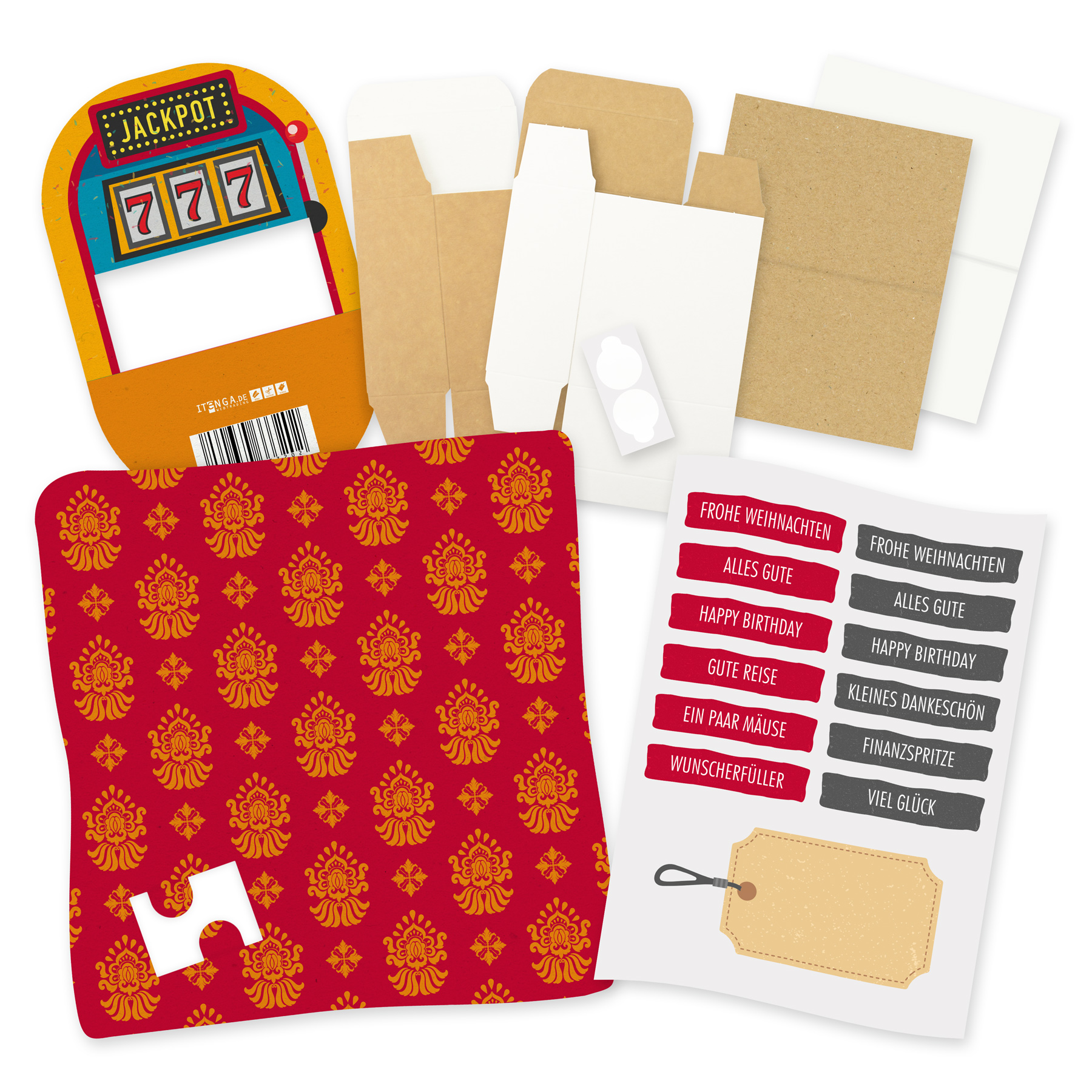 itenga Geldgeschenkverpackung Einarmiger Bandit Jackpot ...