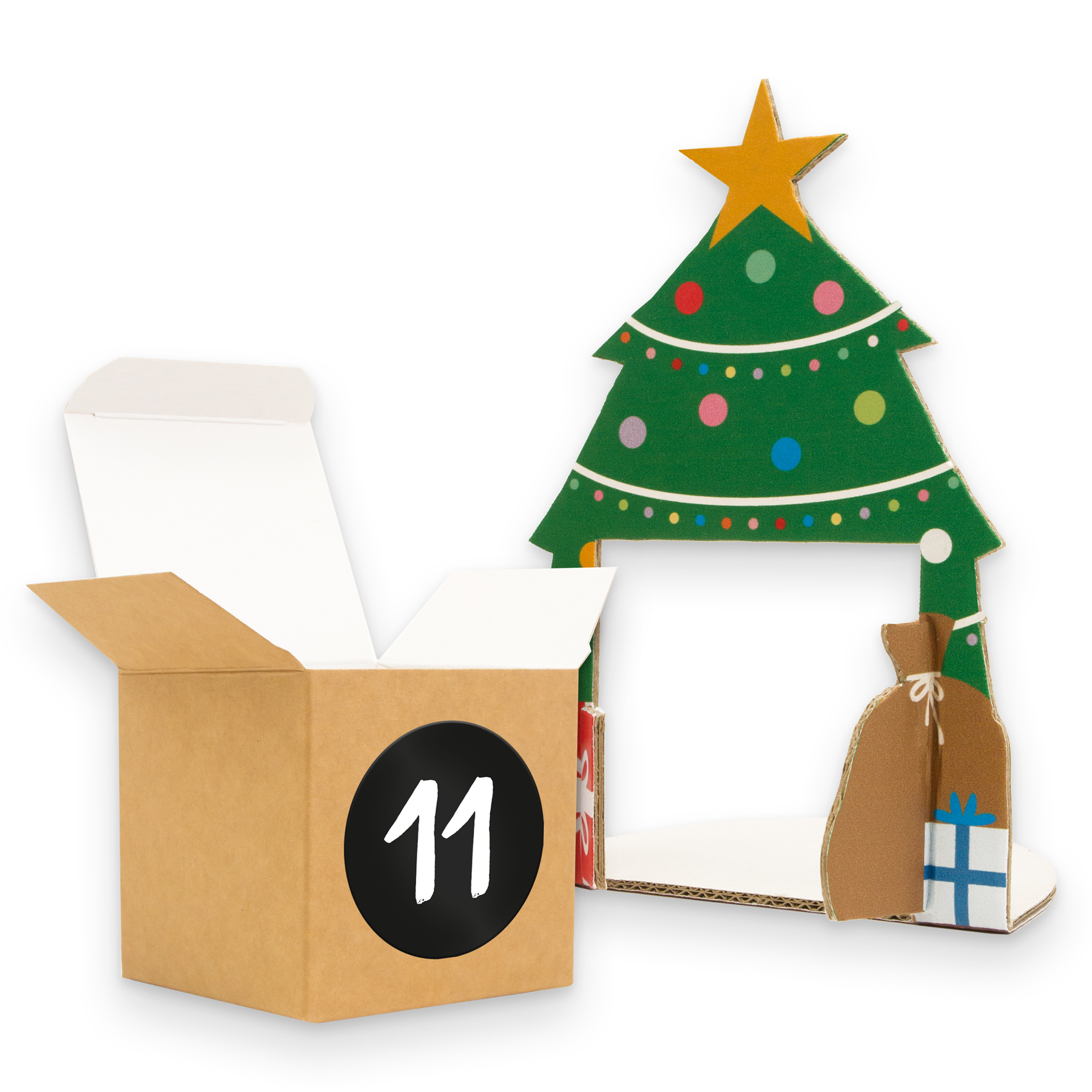 itenga Weihnachtsbande Adventskalender 24 Figuren + 24 W...