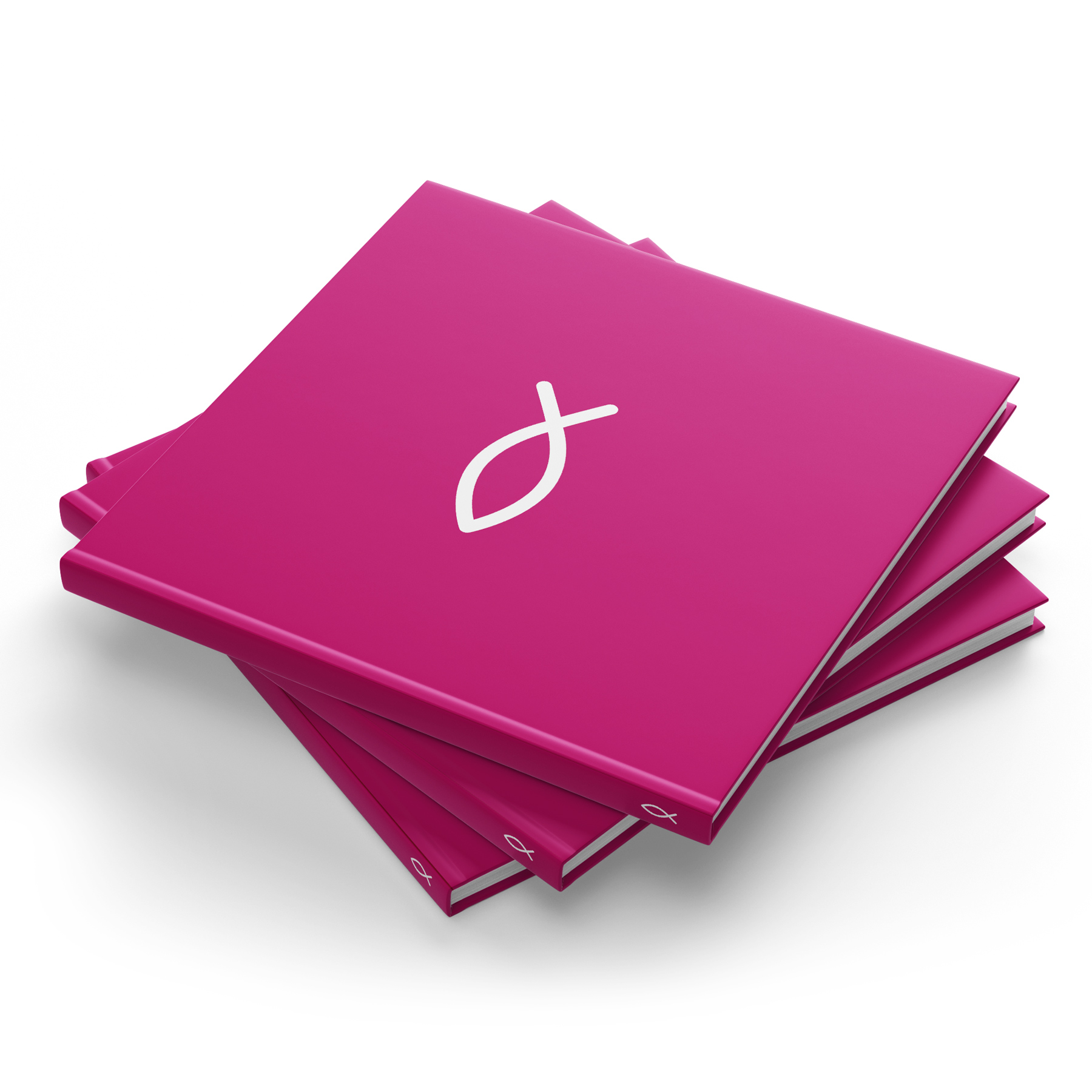 itenga G�stebuch Kommunion taufe "Fisch" 120 Seiten pink...