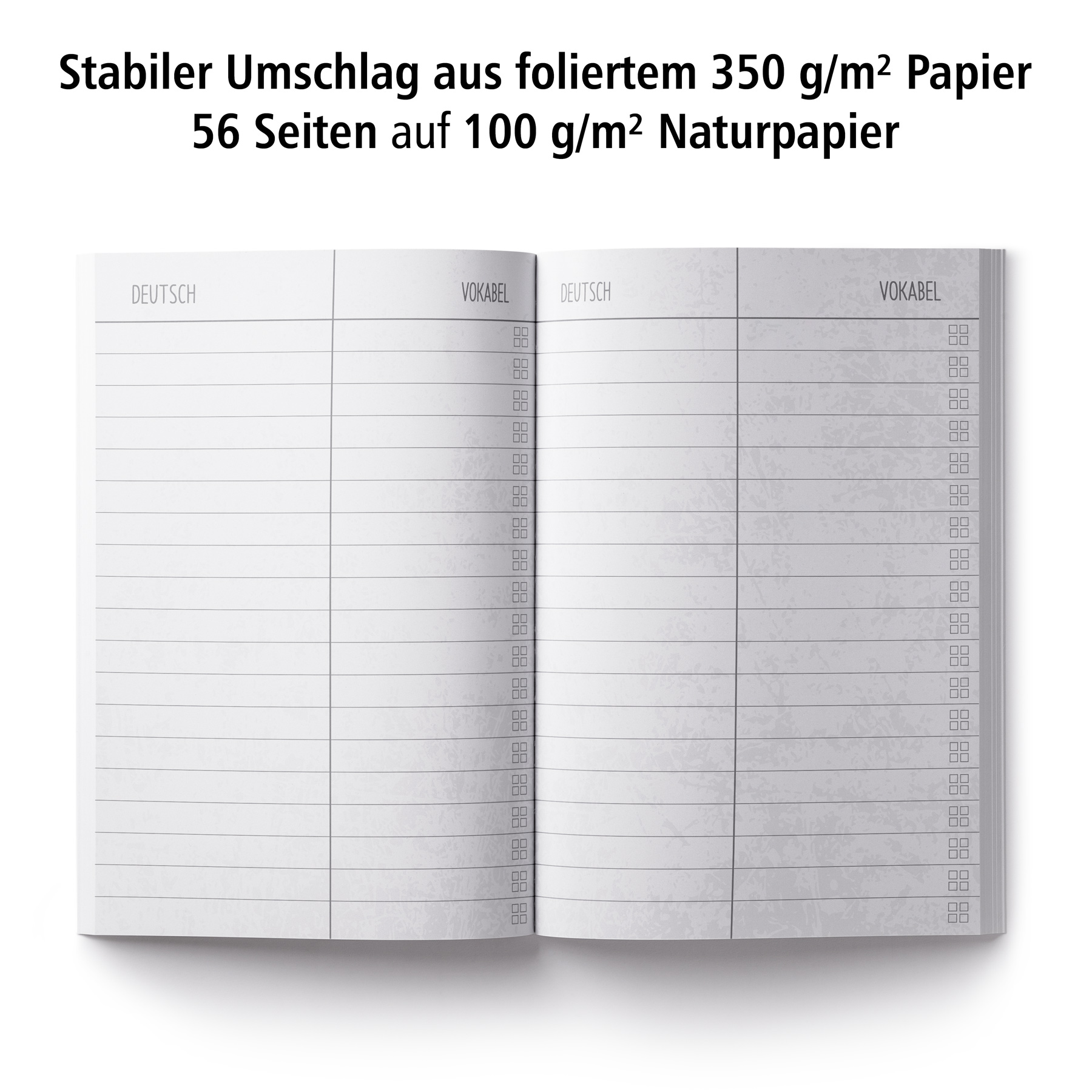 itenga Vokabelheft T-Rex DIN A5, 56 Seiten 100g Naturpapier