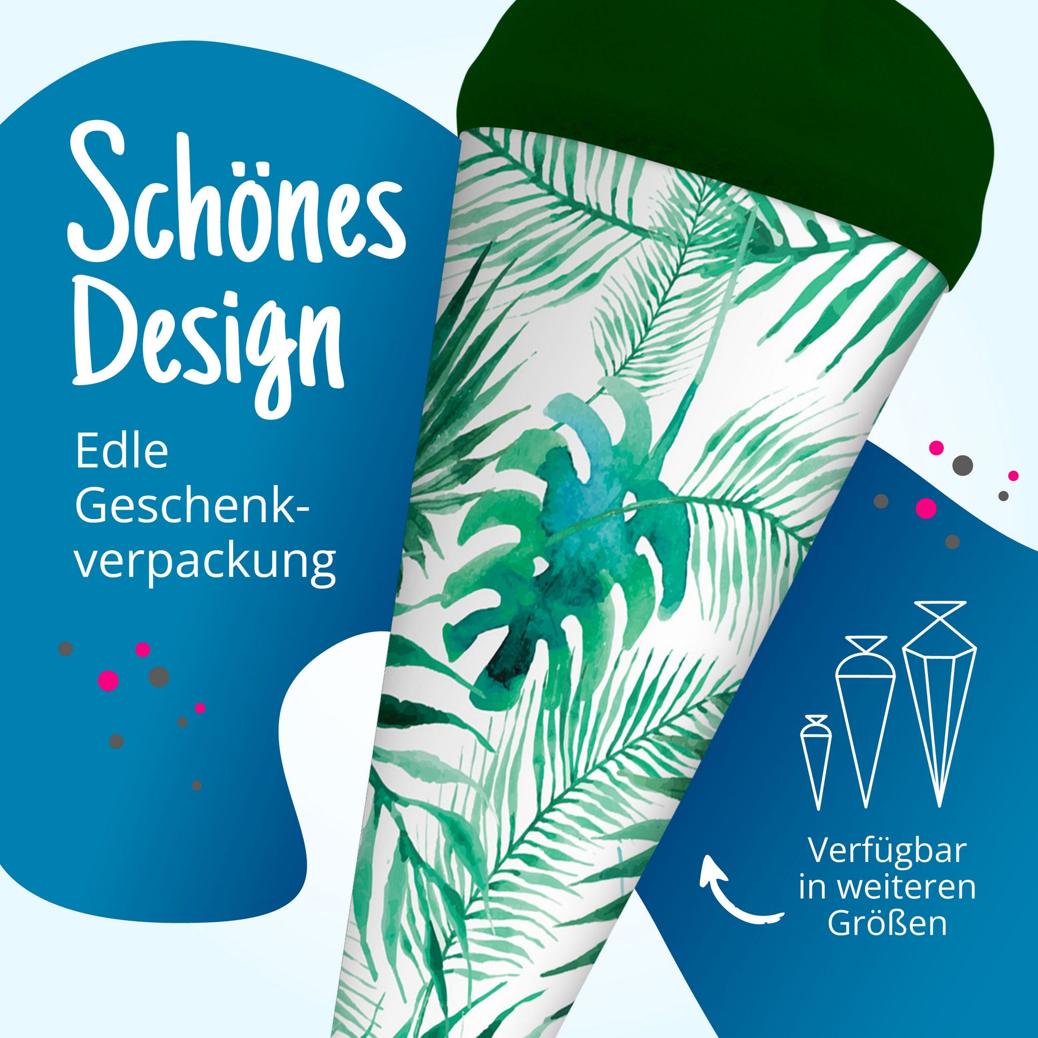 itenga Geschwister Schult�te 35cm "Palmenbl�tter"