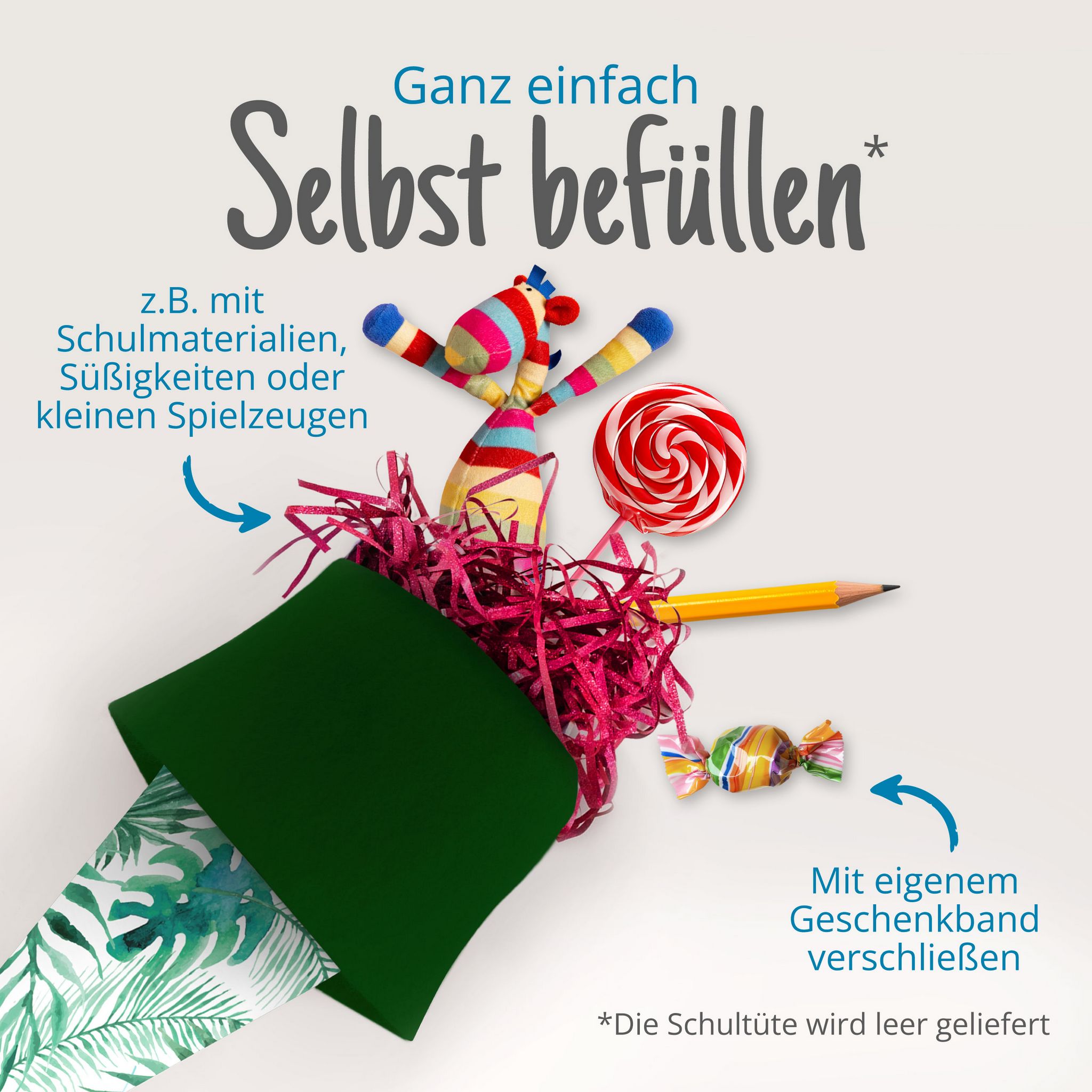 itenga Geschwister Schult�te 35cm "Palmenbl�tter"