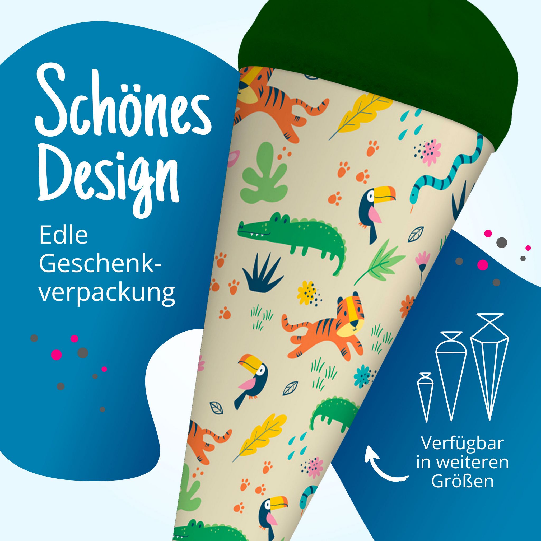 itenga Geschwister Schult�te 35cm "Dschungeltiere"