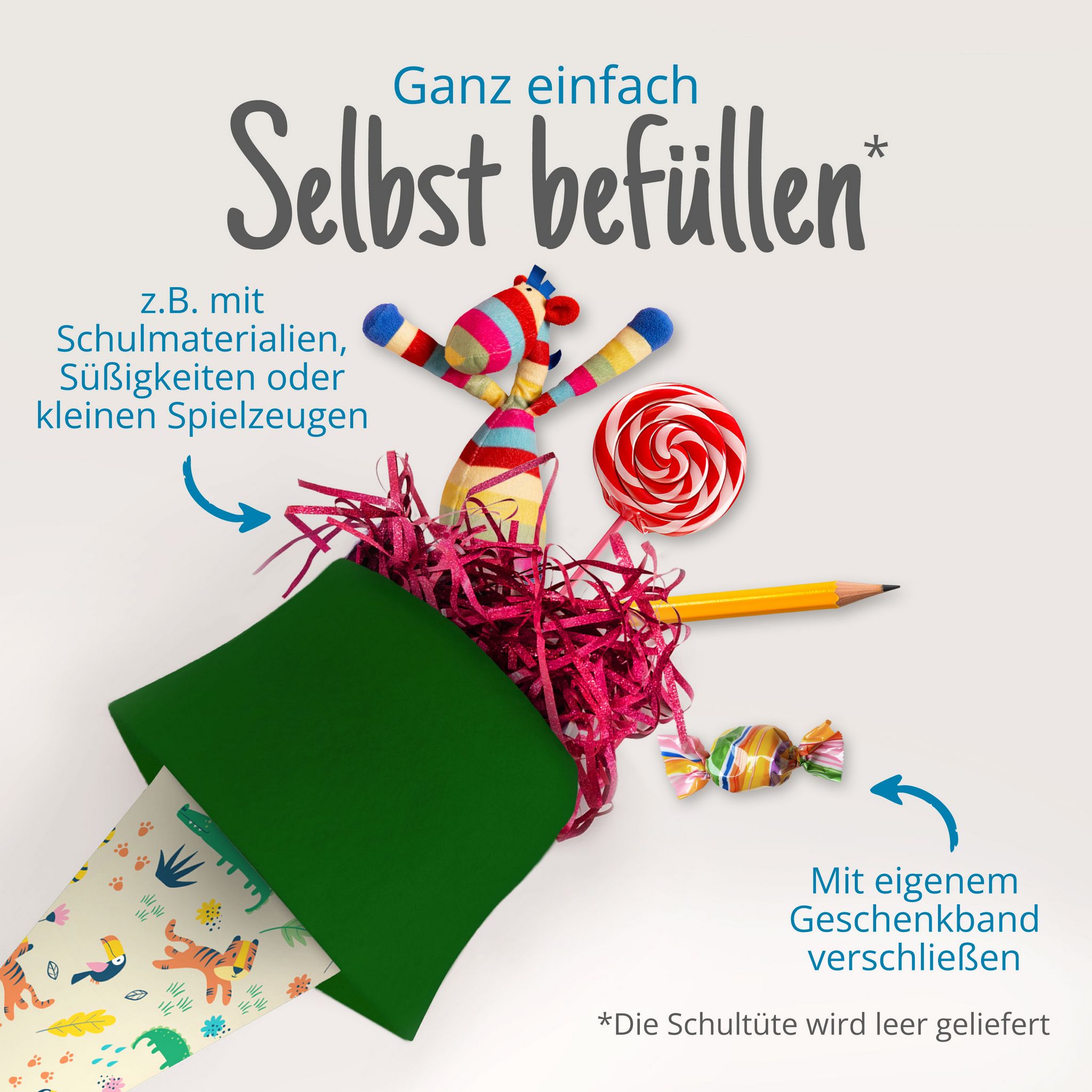 itenga Geschwister Schult�te 35cm "Dschungeltiere"