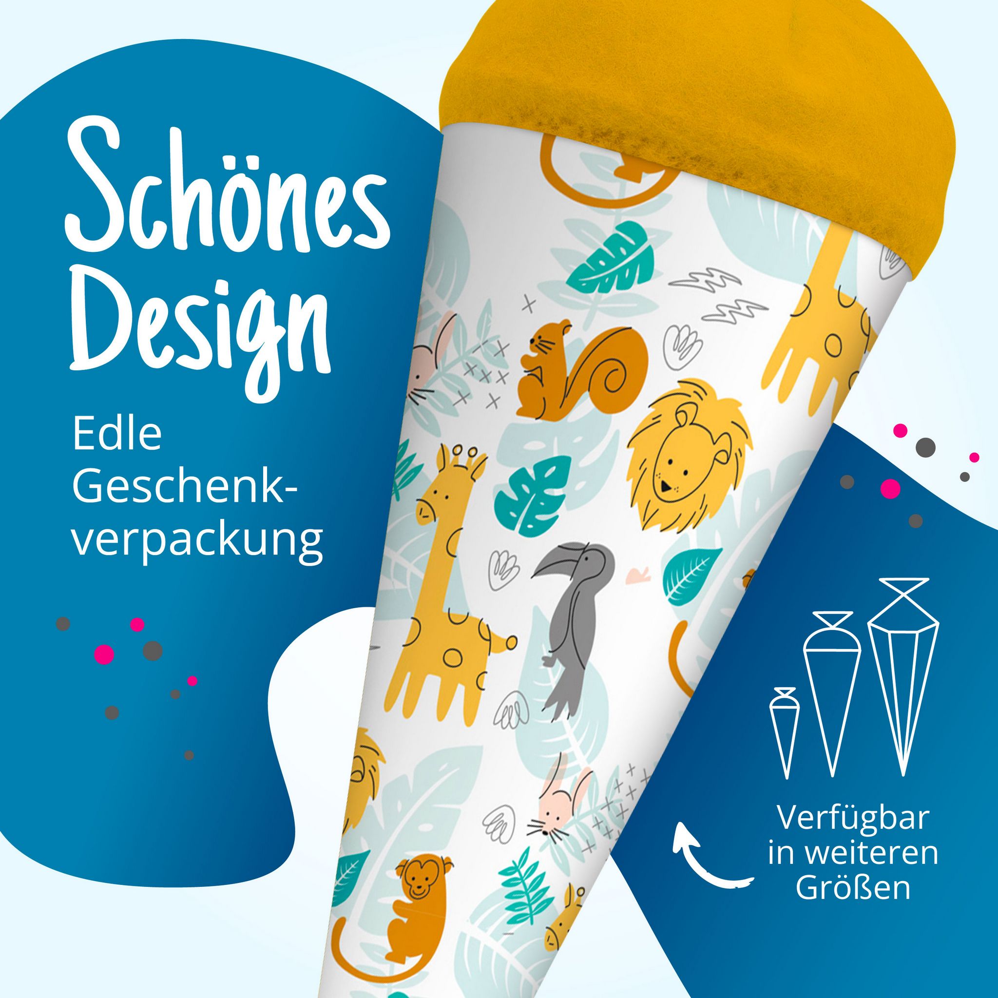 itenga Geschwister Schult�te 35cm "Afrikanische Tiere"