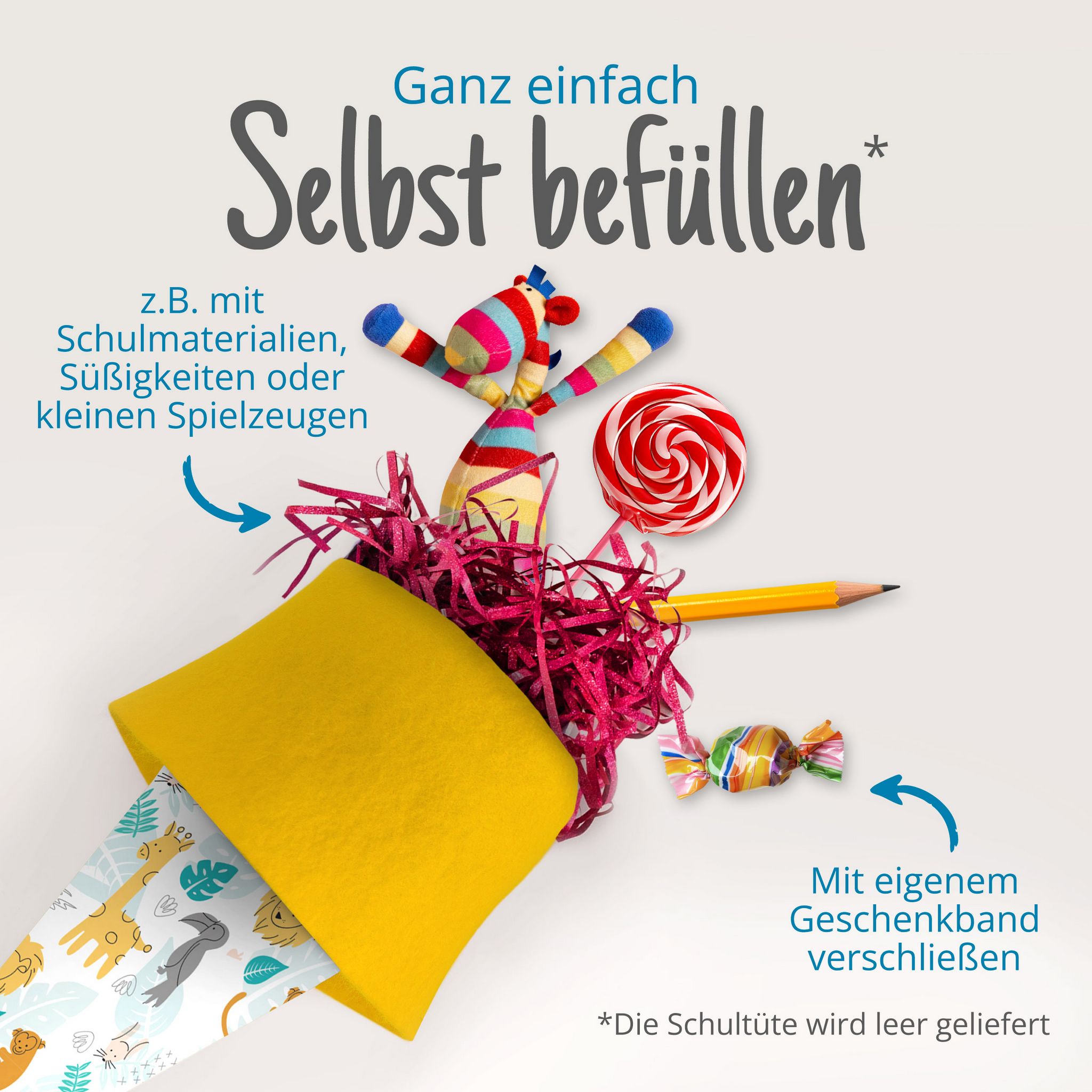 itenga Geschwister Schult�te 35cm "Afrikanische Tiere"