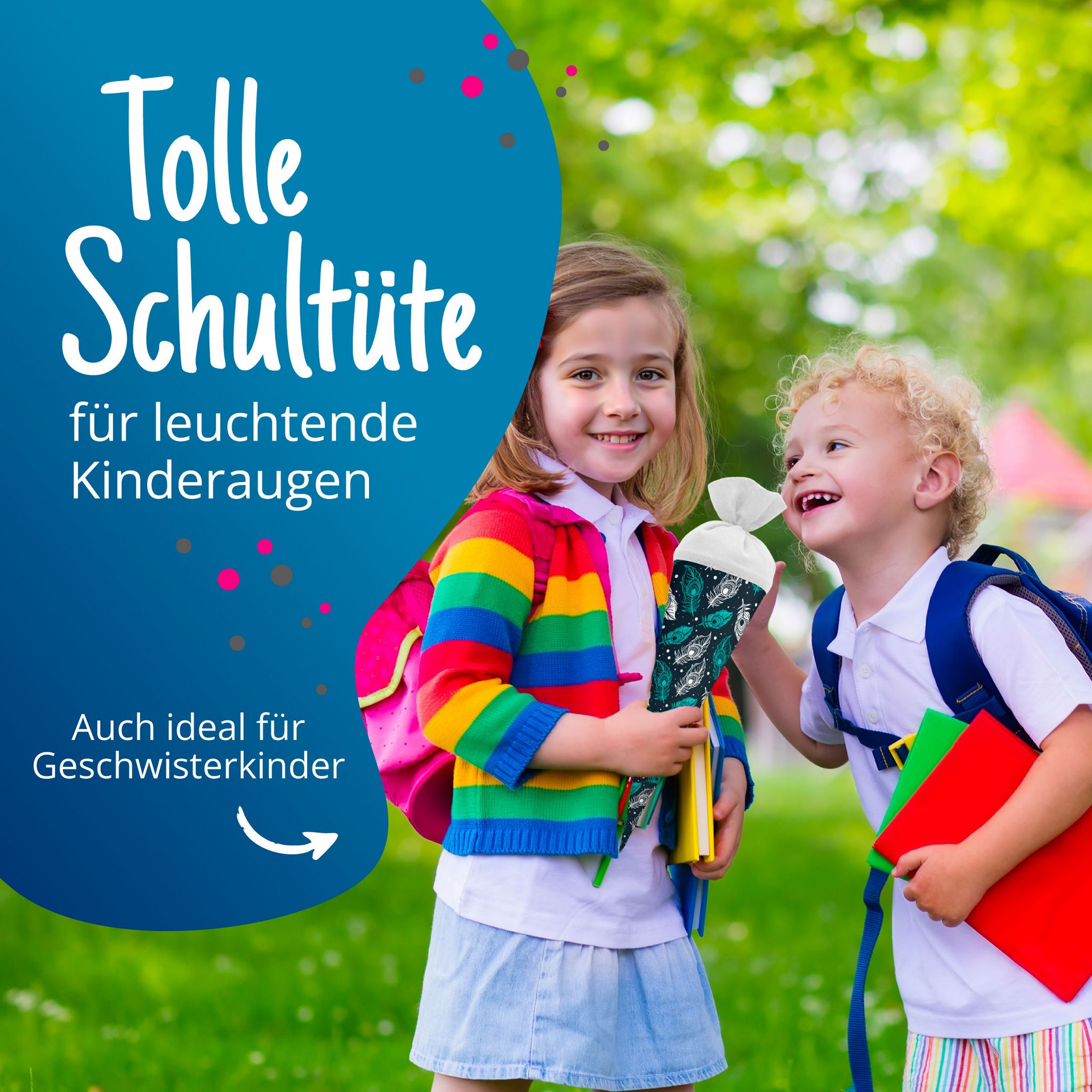 itenga Geschwister Schult�te 35cm "Federn"