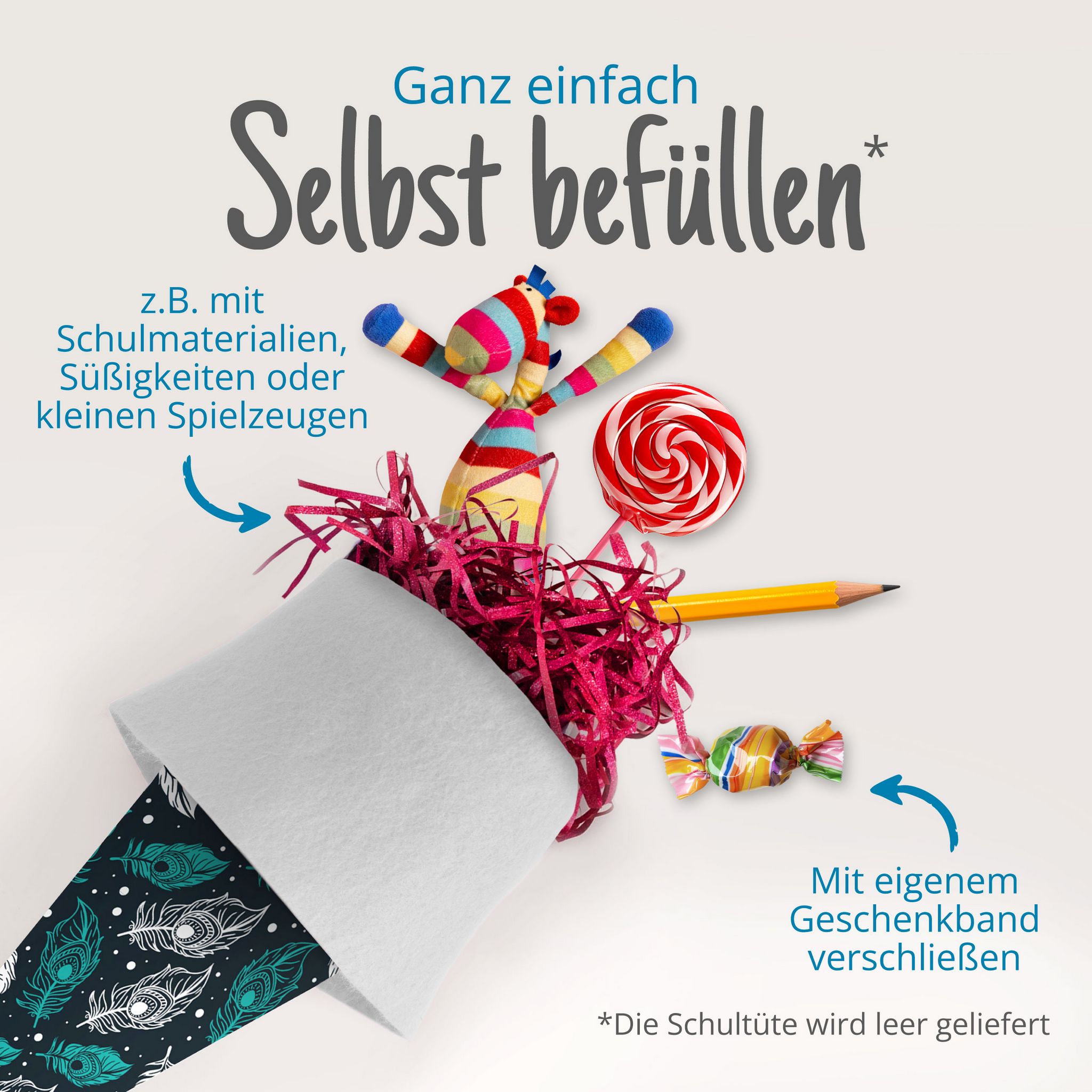 itenga Geschwister Schult�te 35cm "Federn"