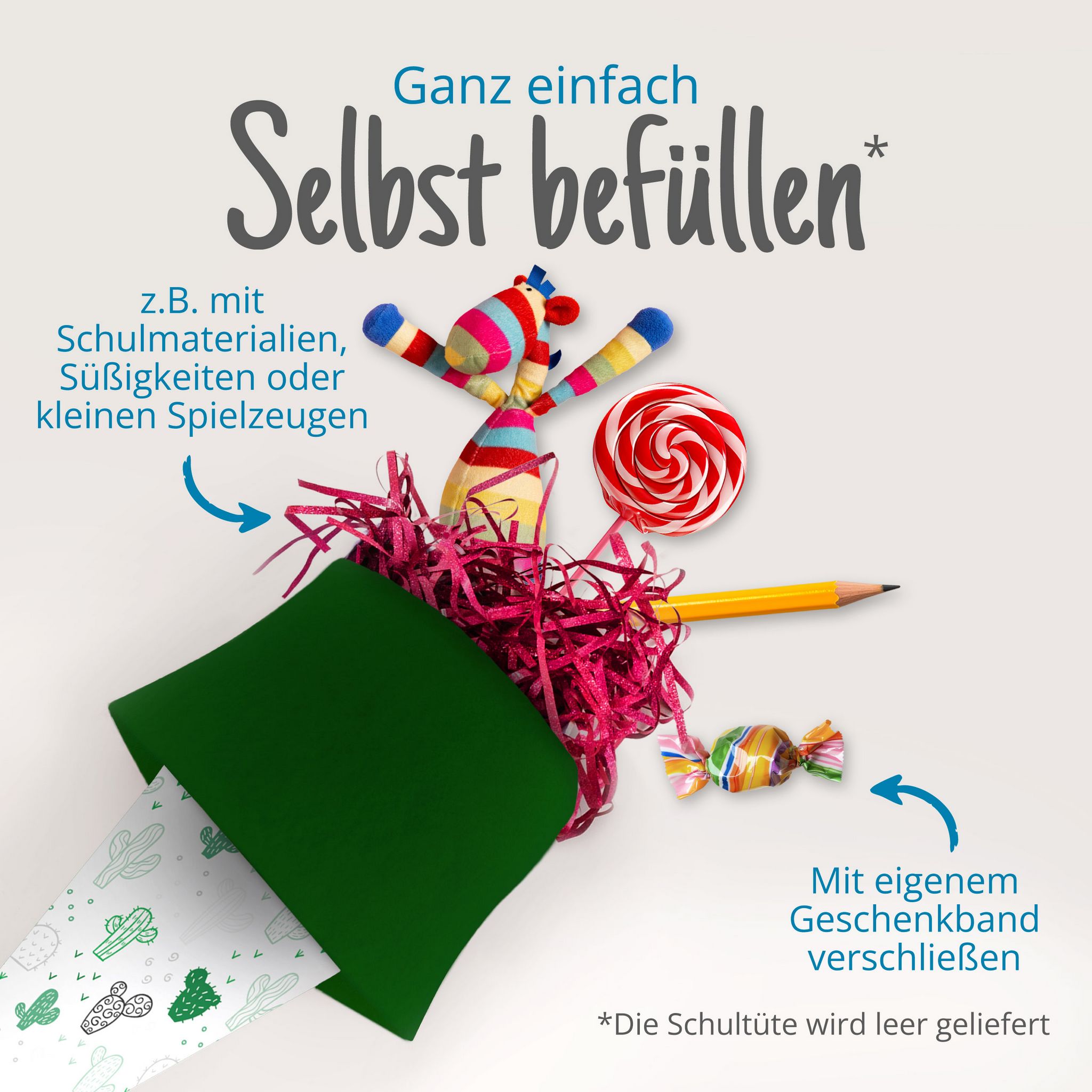 itenga Geschwister Schult�te 35cm "Kaktus"