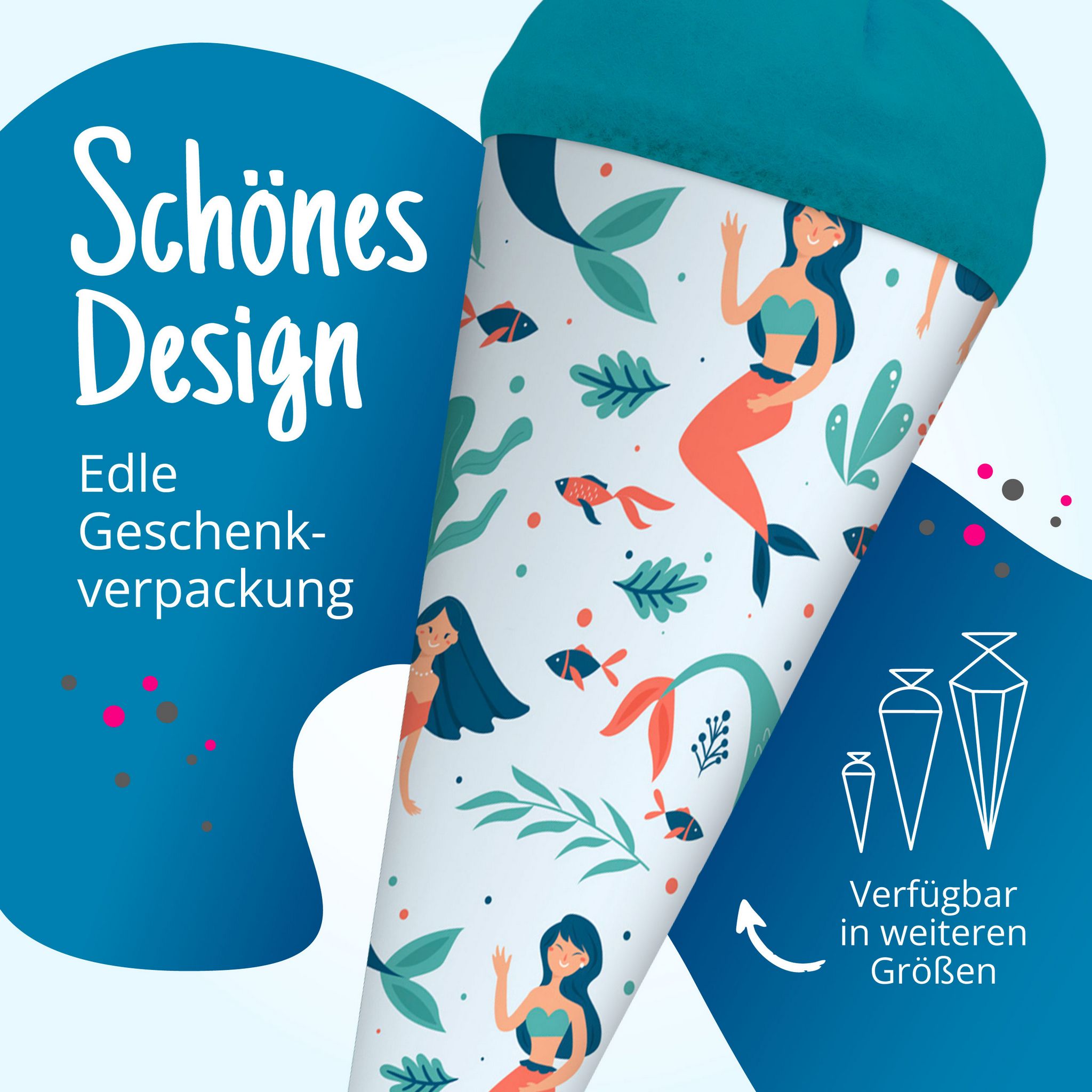 itenga Geschwister Schult�te 35cm "Meerjungfrauen"