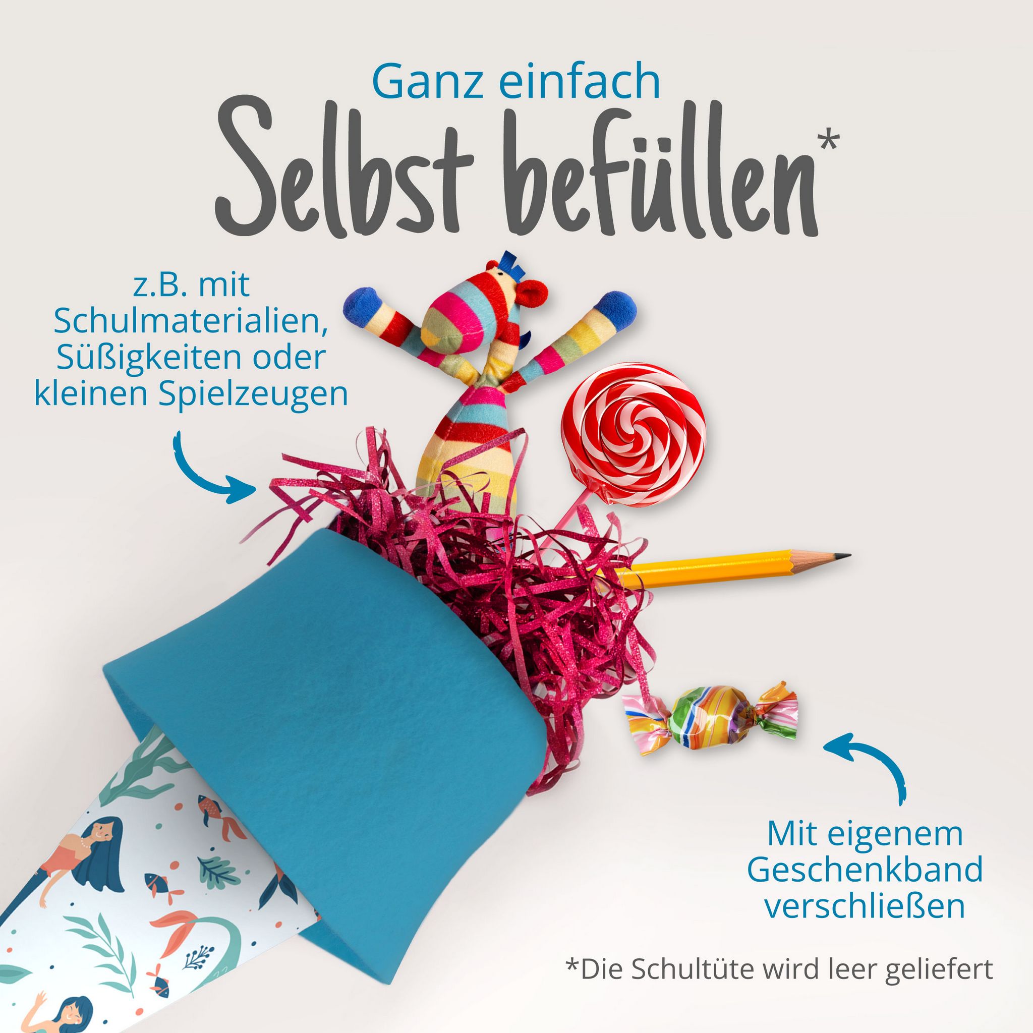 itenga Geschwister Schult�te 35cm "Meerjungfrauen"