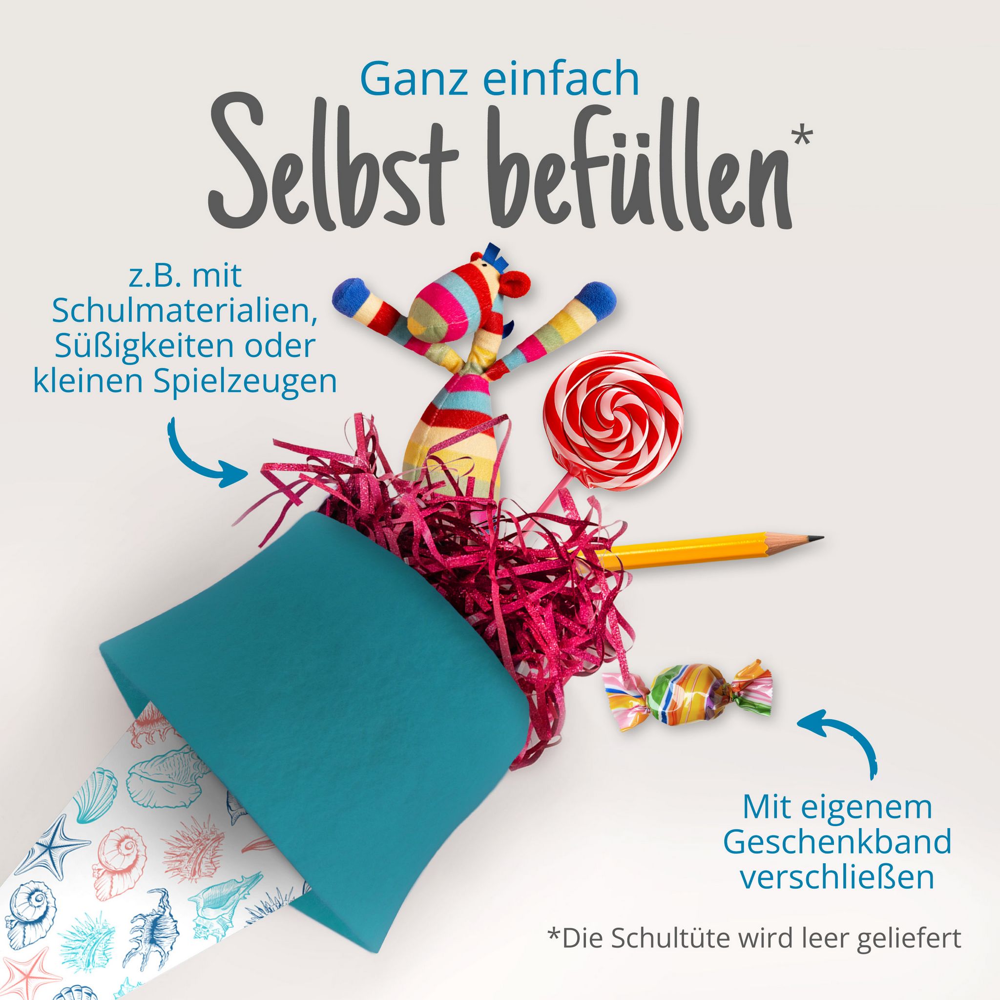 itenga Geschwister Schult�te 35cm "Muscheln"