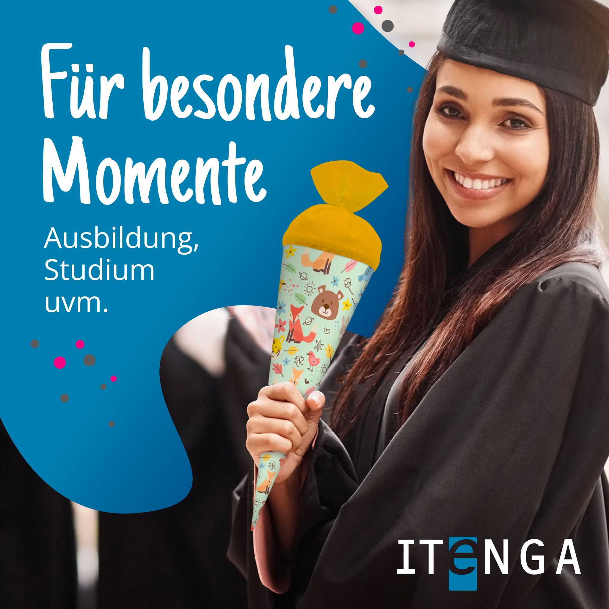 itenga Geschwister Schult�te 35cm "Waldtiere"
