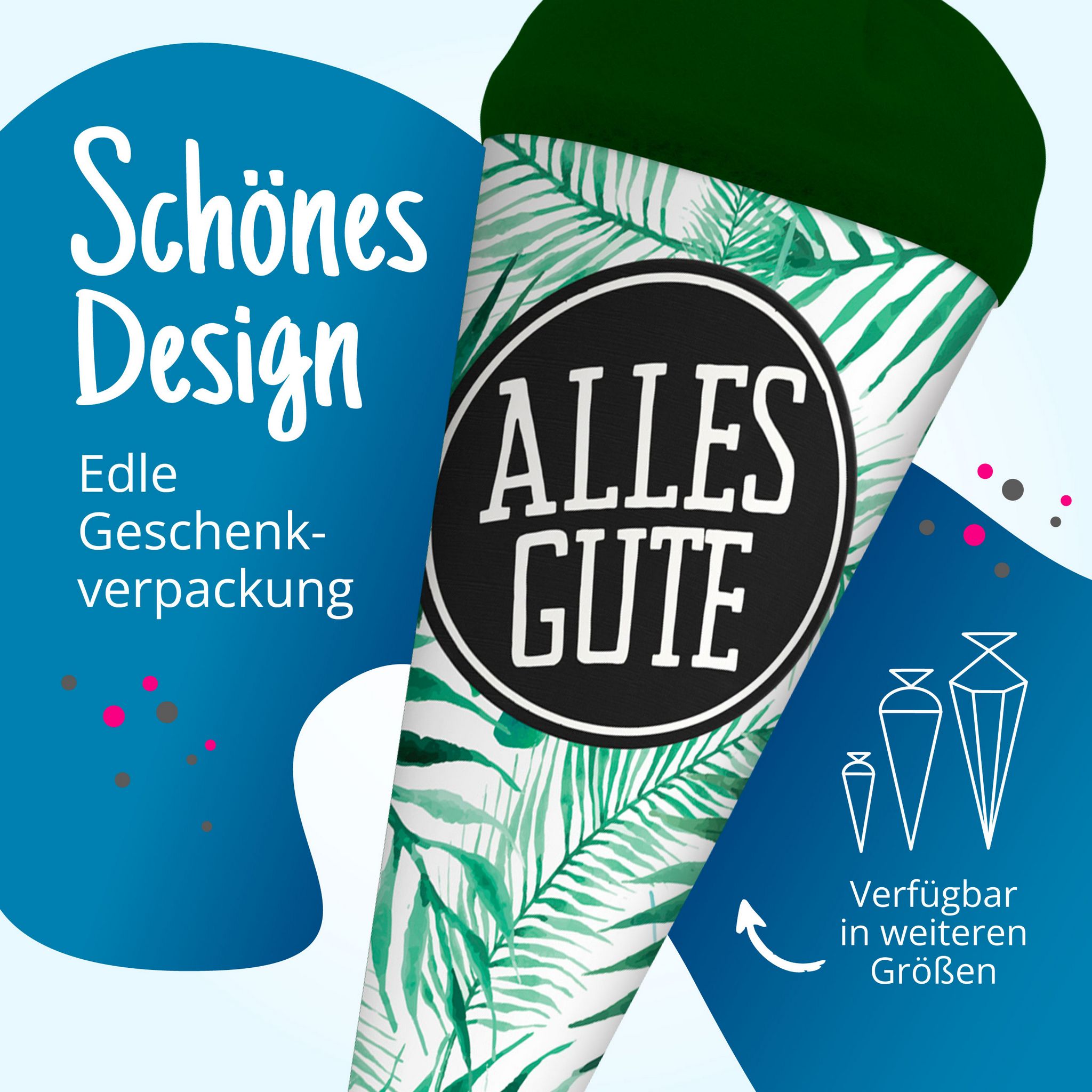 itenga Geschwister Schult�te 35 cm "Palmenbl�tter" mit A...