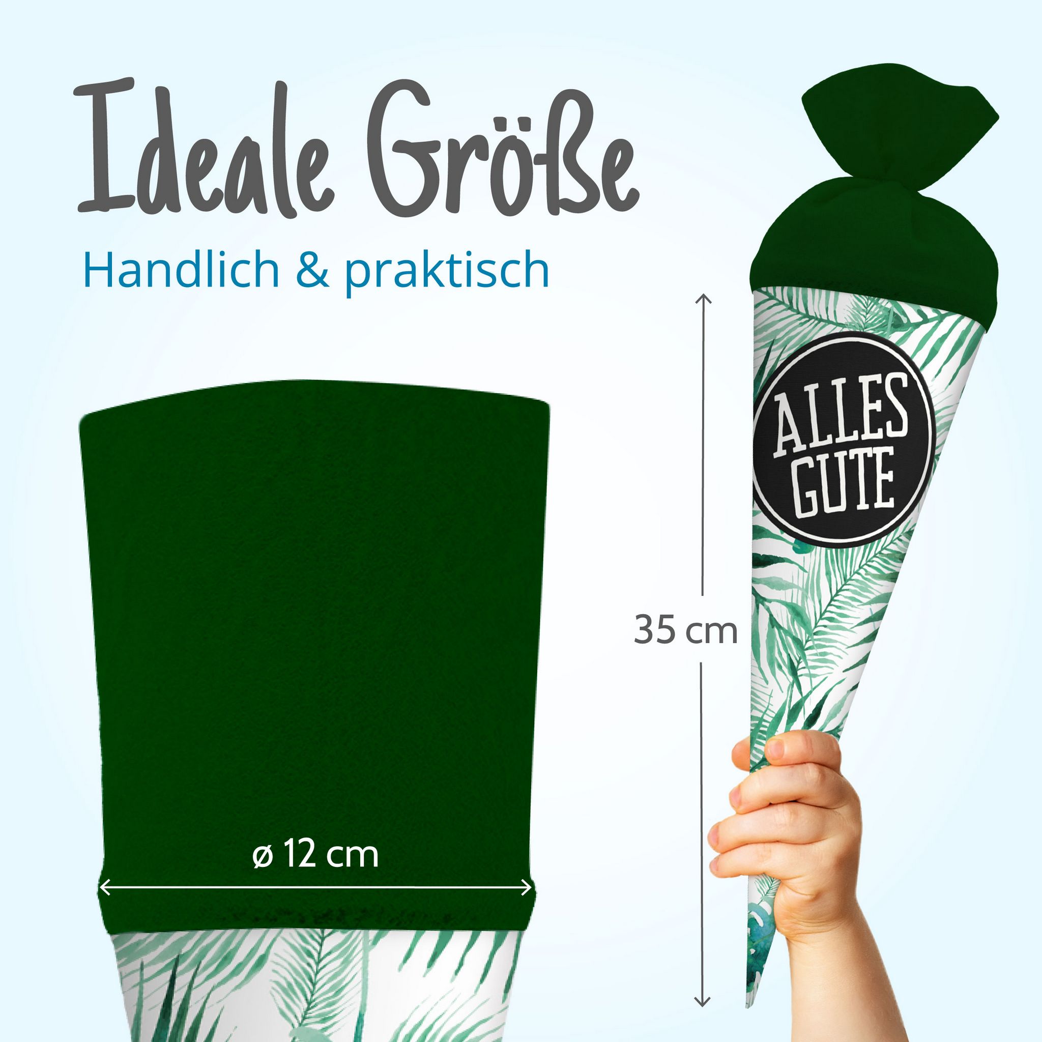 itenga Geschwister Schult�te 35 cm "Palmenbl�tter" mit A...
