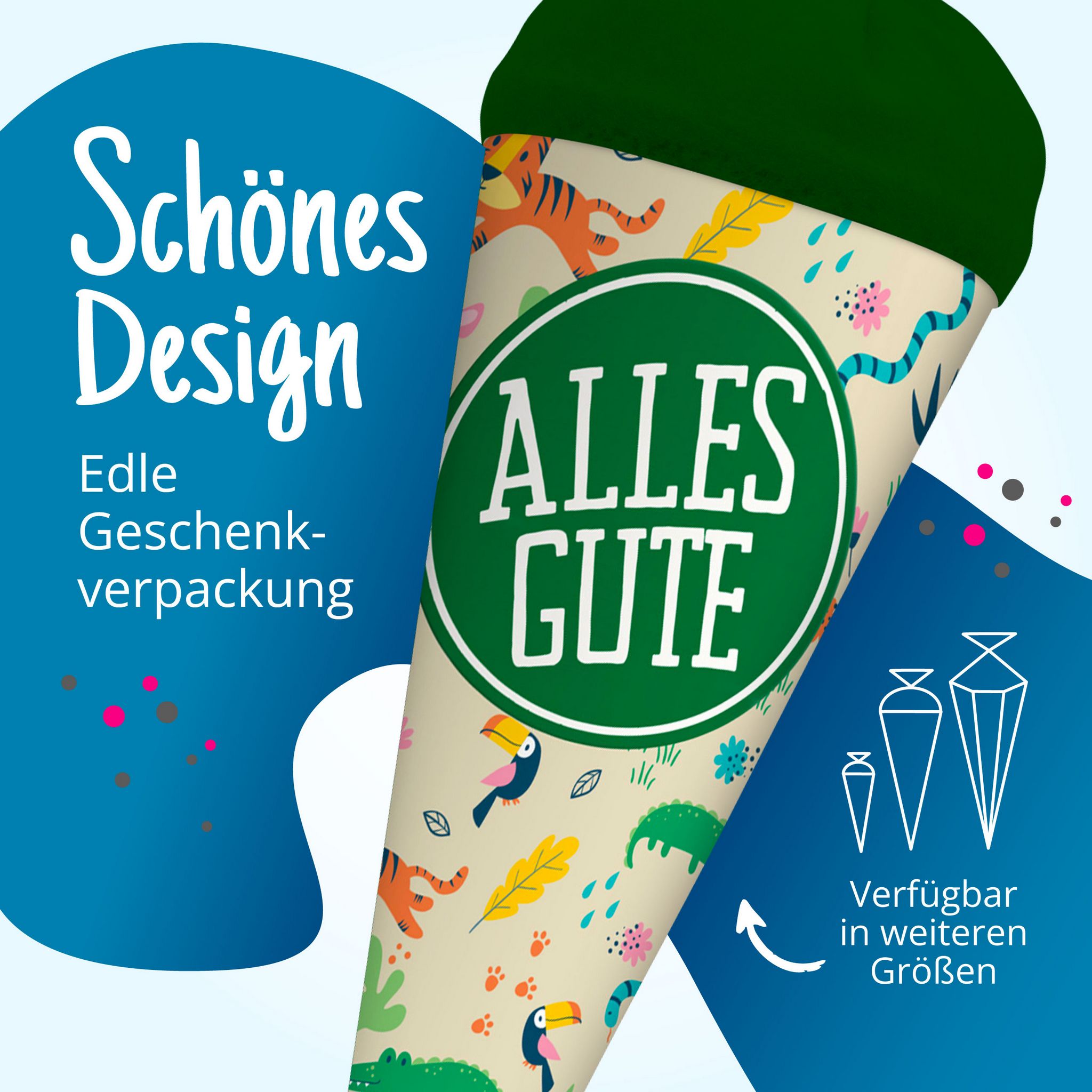 itenga Geschwister Schult�te 35cm "Dschungeltiere" mit A...