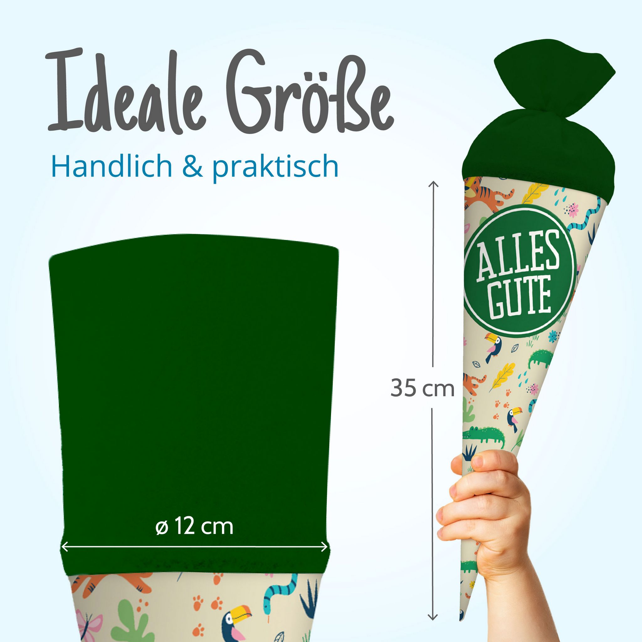 itenga Geschwister Schult�te 35cm "Dschungeltiere" mit A...